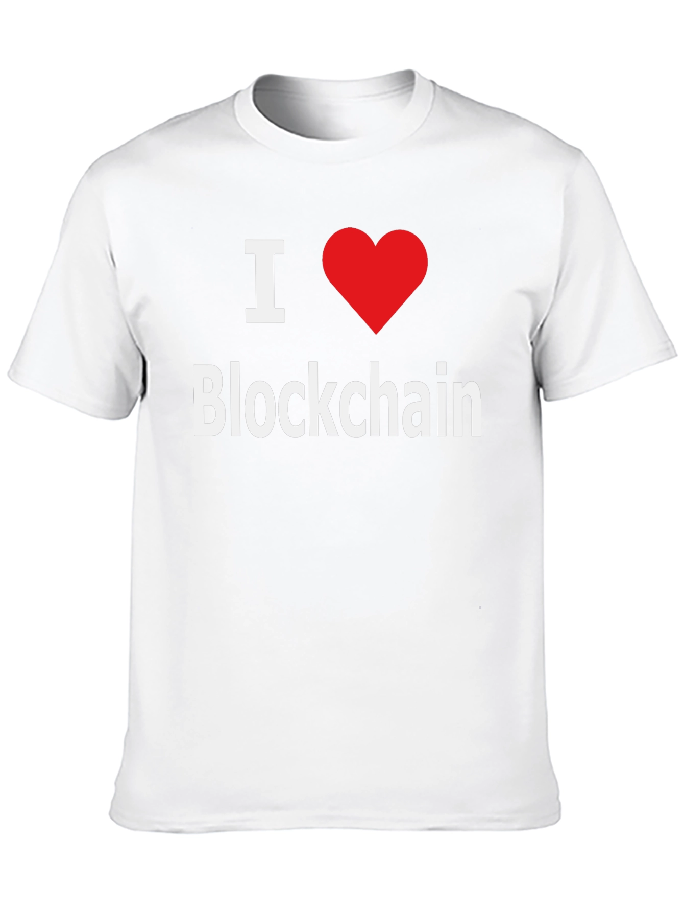 I Love Blockchain T-Shirt - Crypto Enthusiast Tee