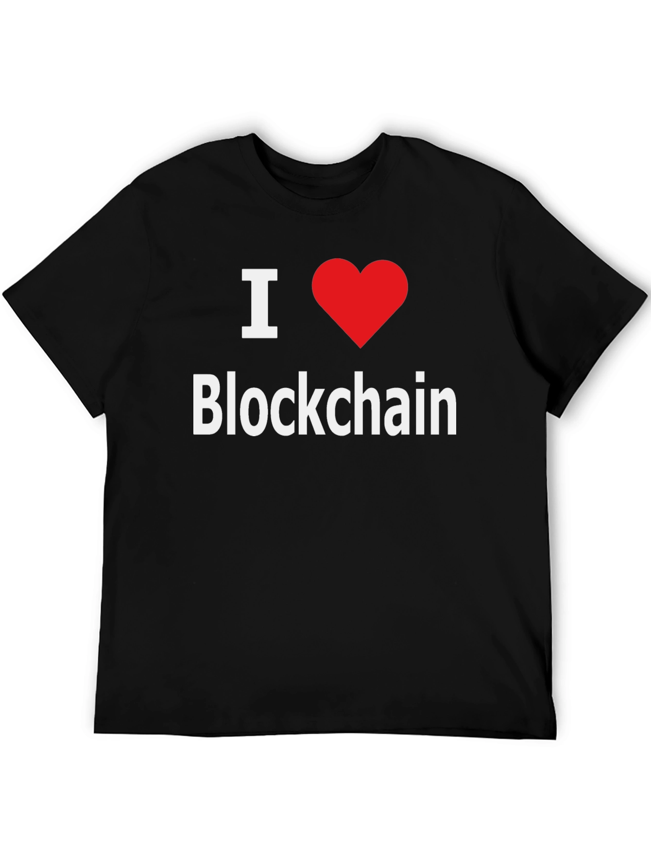I Love Blockchain T-Shirt - Crypto Enthusiast Tee