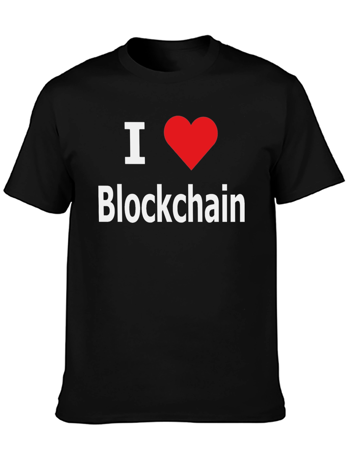 I Love Blockchain T-Shirt - Crypto Enthusiast Tee
