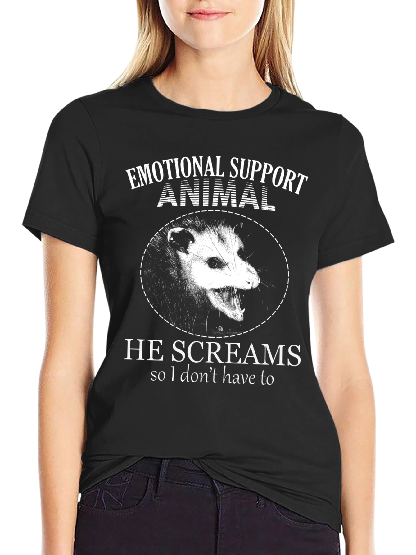 Emotional Support Animal Opossum T-Shirt