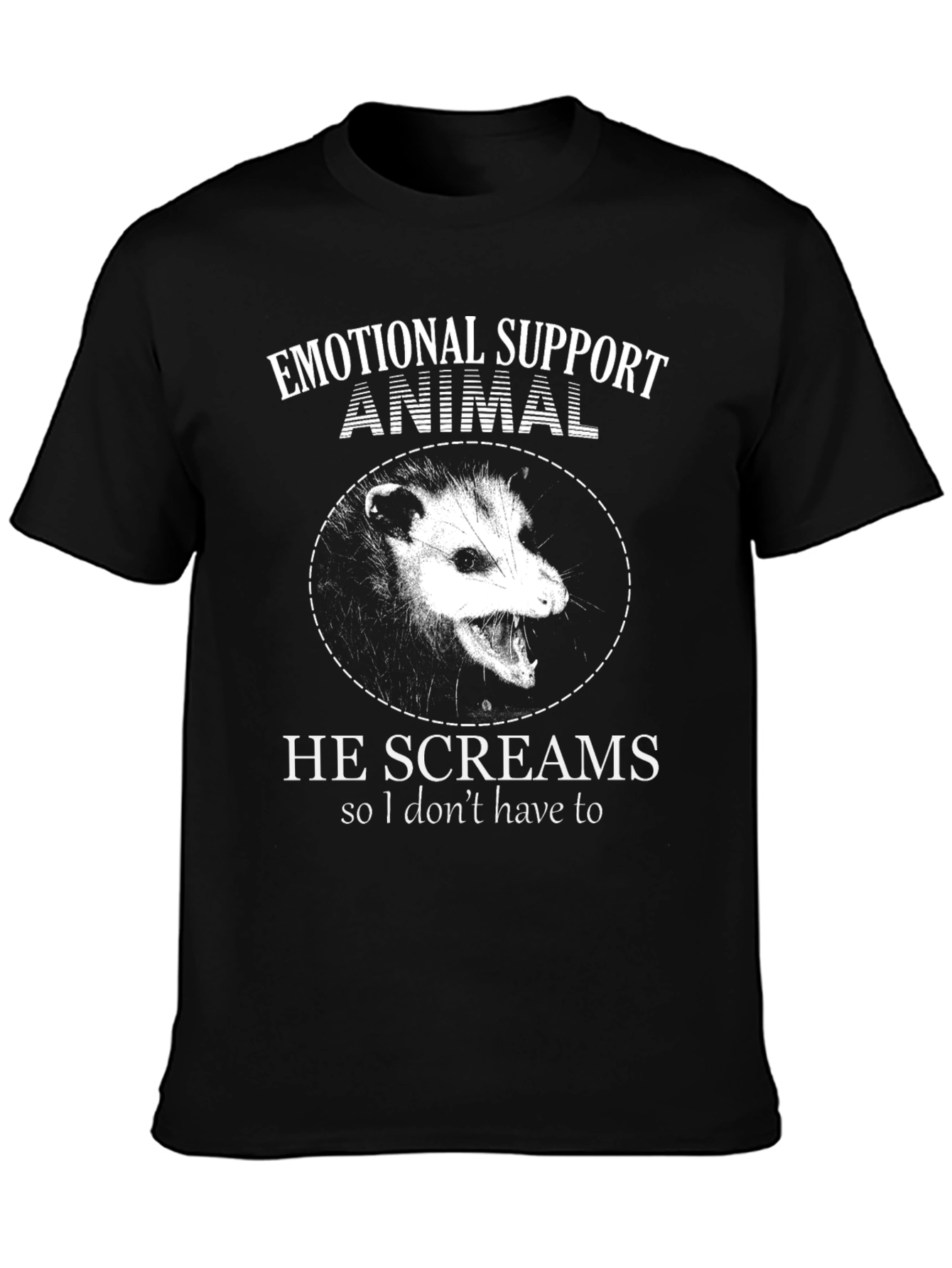 Emotional Support Animal Opossum T-Shirt