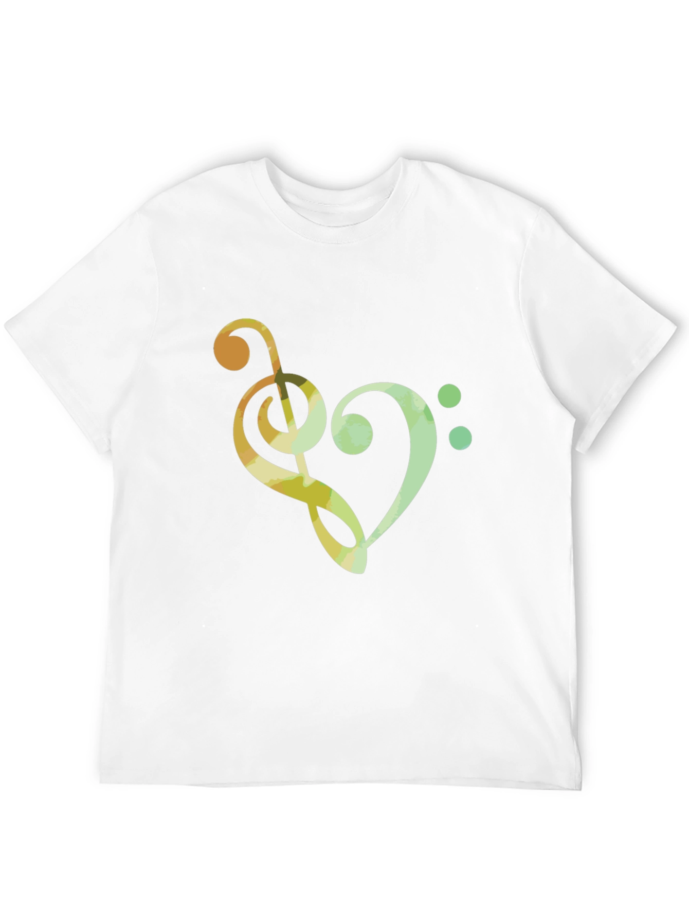 Musical Heart T-Shirt - Clef Note Graphic Tee