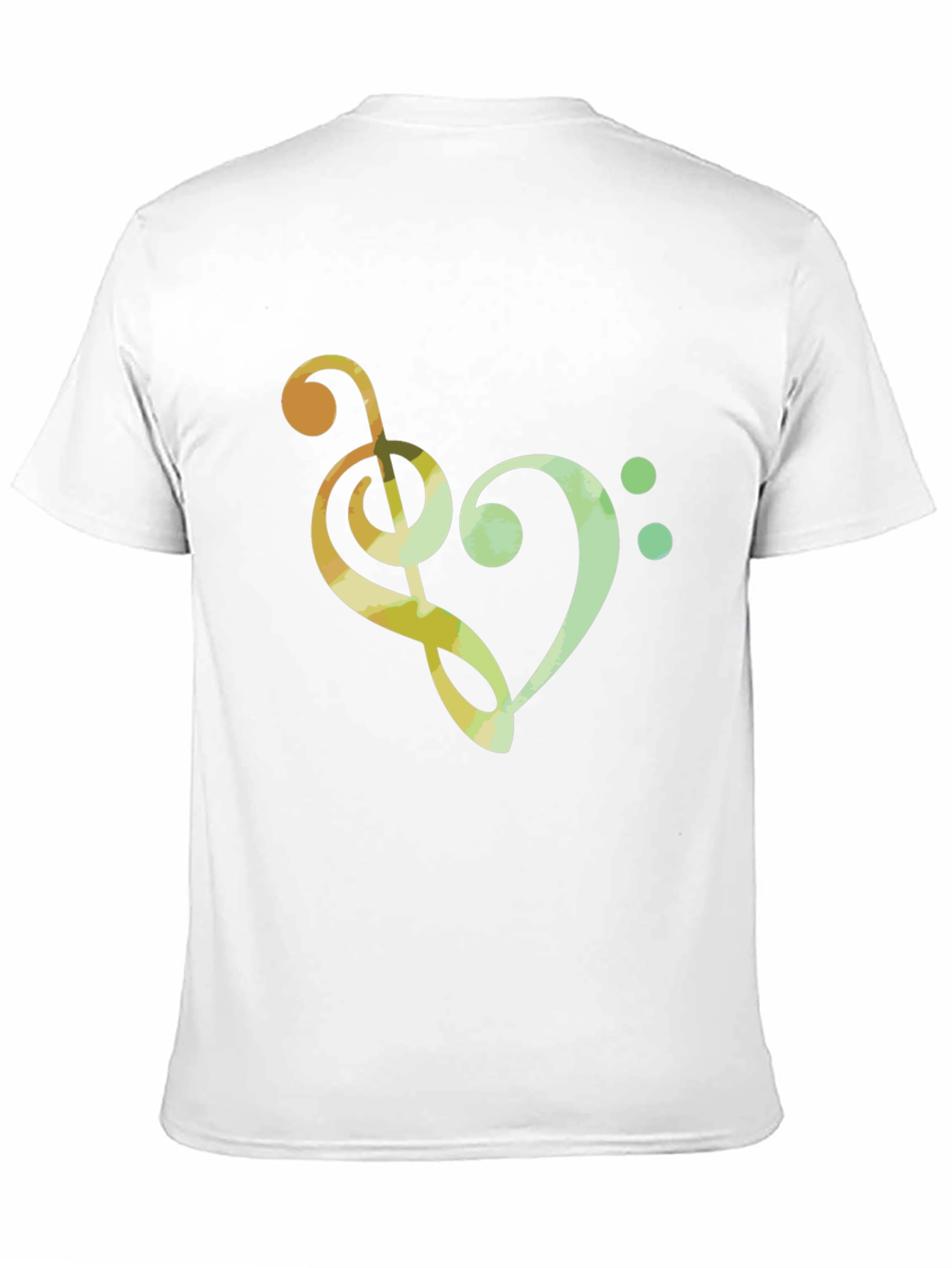 Musical Heart T-Shirt - Clef Note Graphic Tee