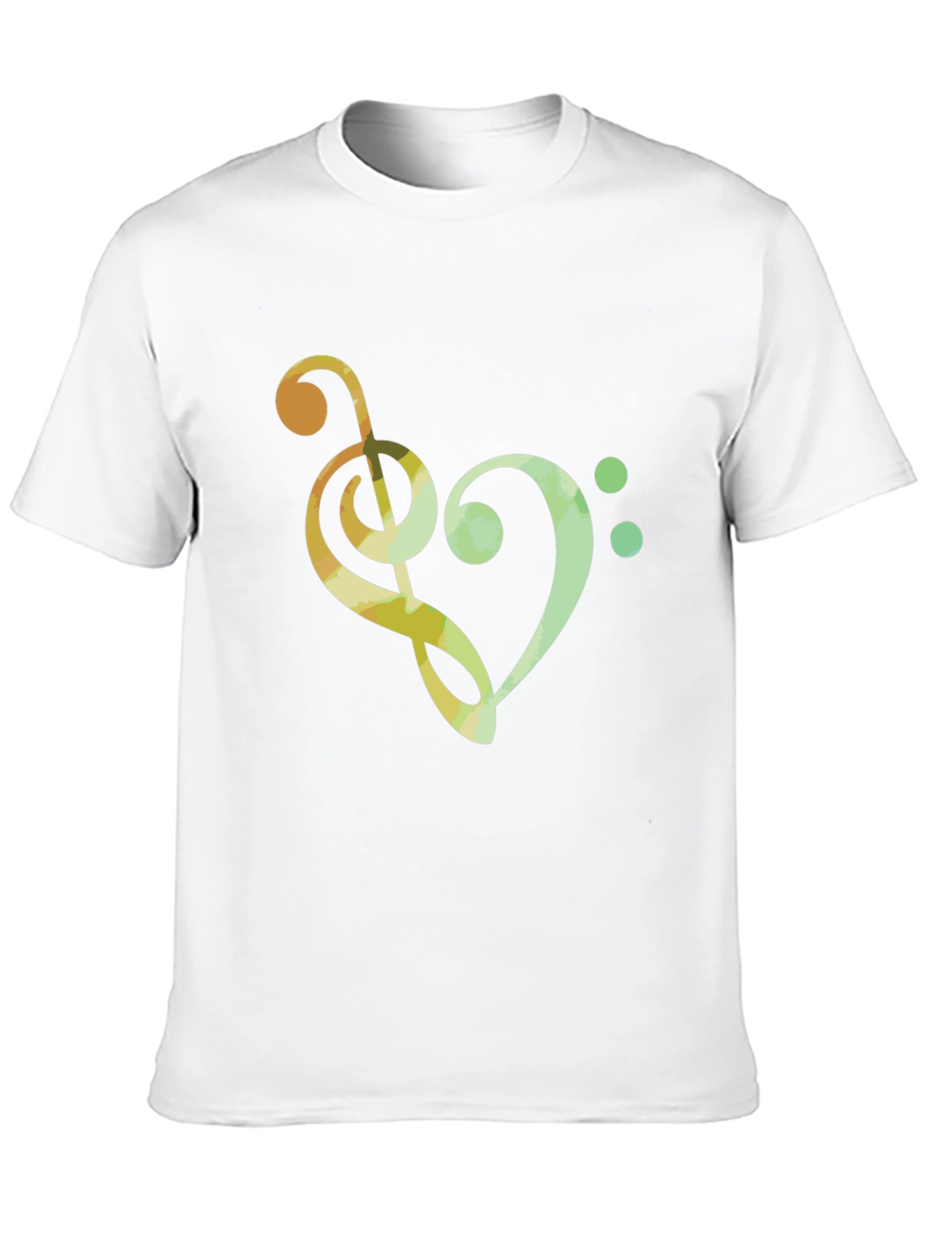 Musical Heart T-Shirt - Clef Note Graphic Tee