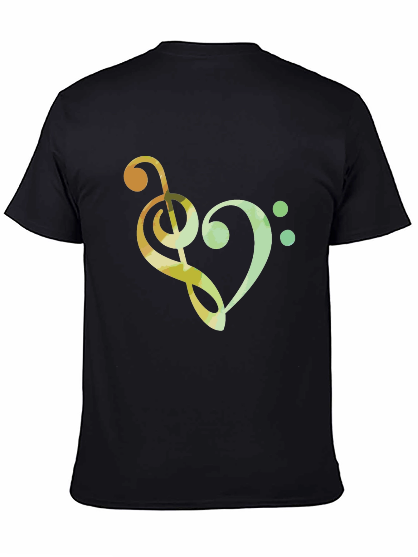 Musical Heart T-Shirt - Clef Note Graphic Tee
