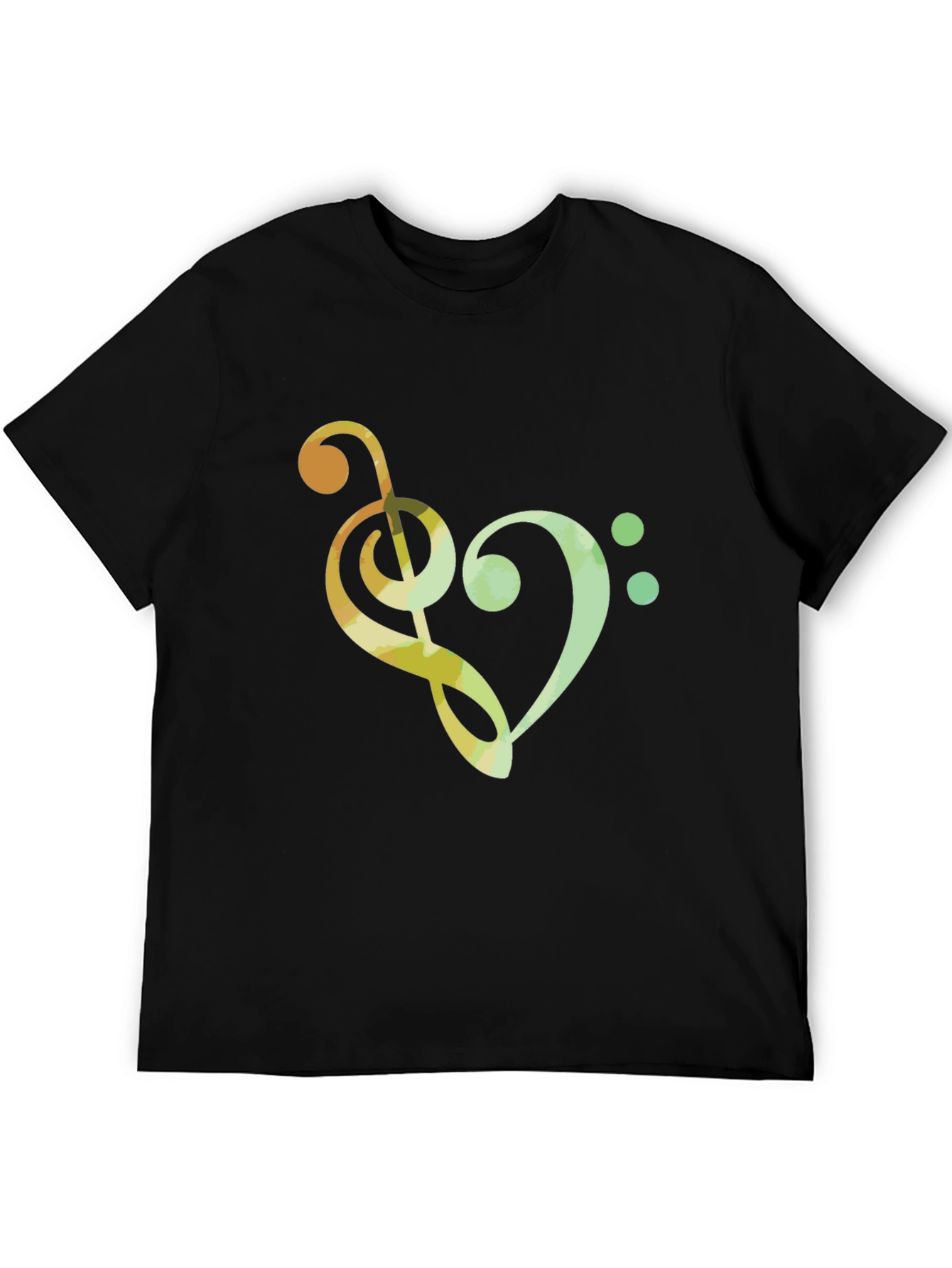 Musical Heart T-Shirt - Clef Note Graphic Tee