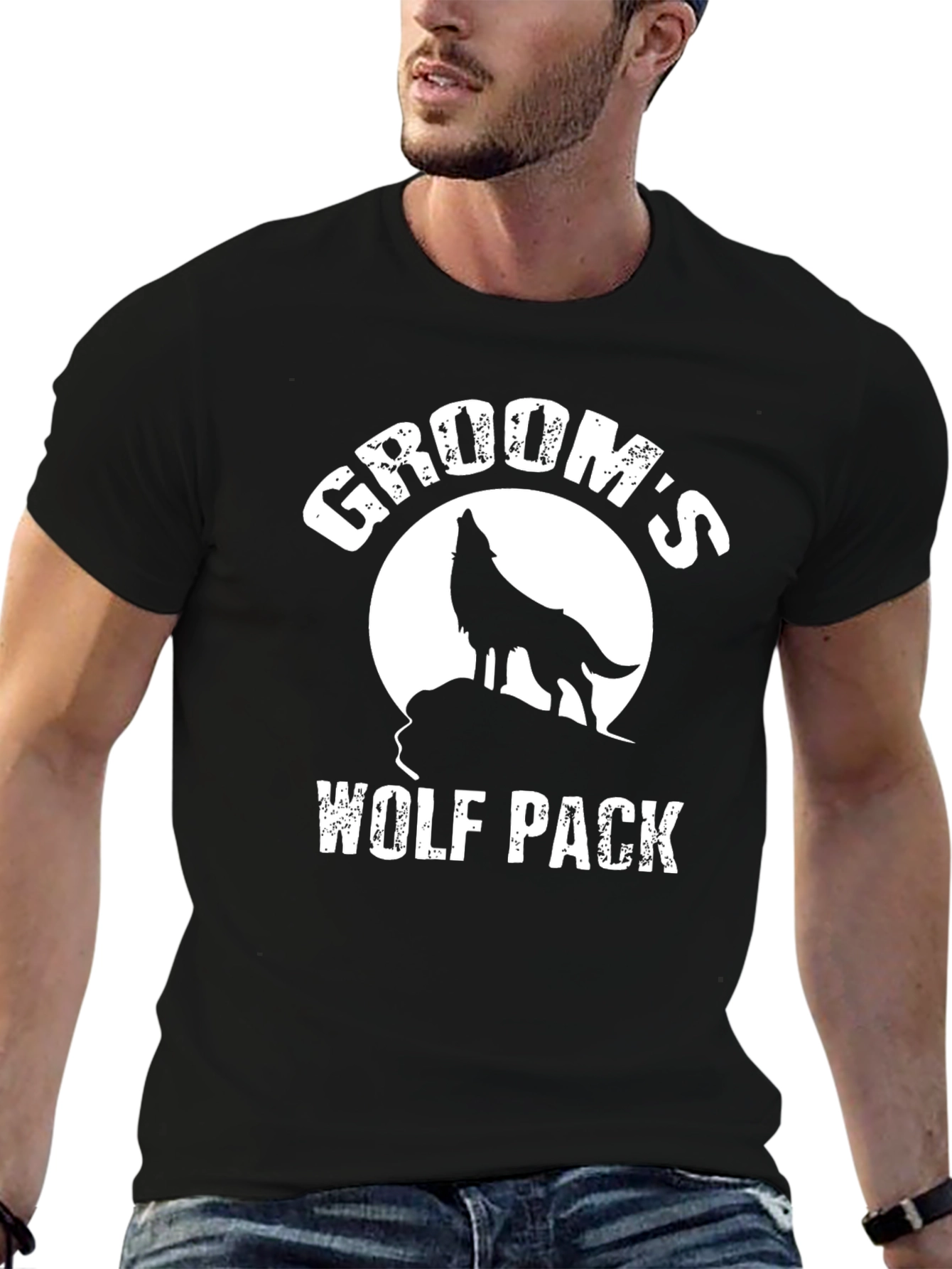 Grooms Wolf Pack T-Shirt - Bachelor Party Tee