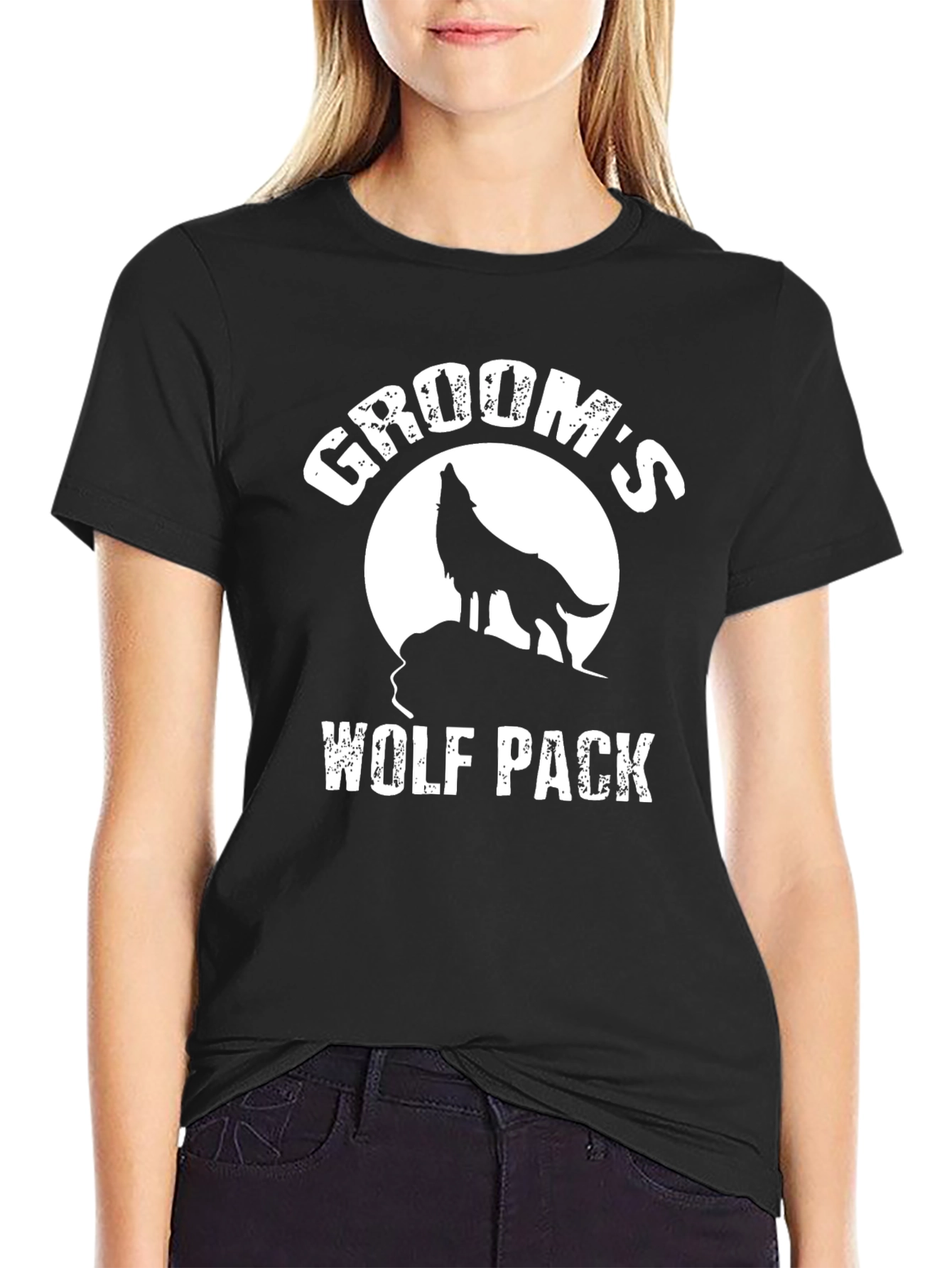 Grooms Wolf Pack T-Shirt - Bachelor Party Tee