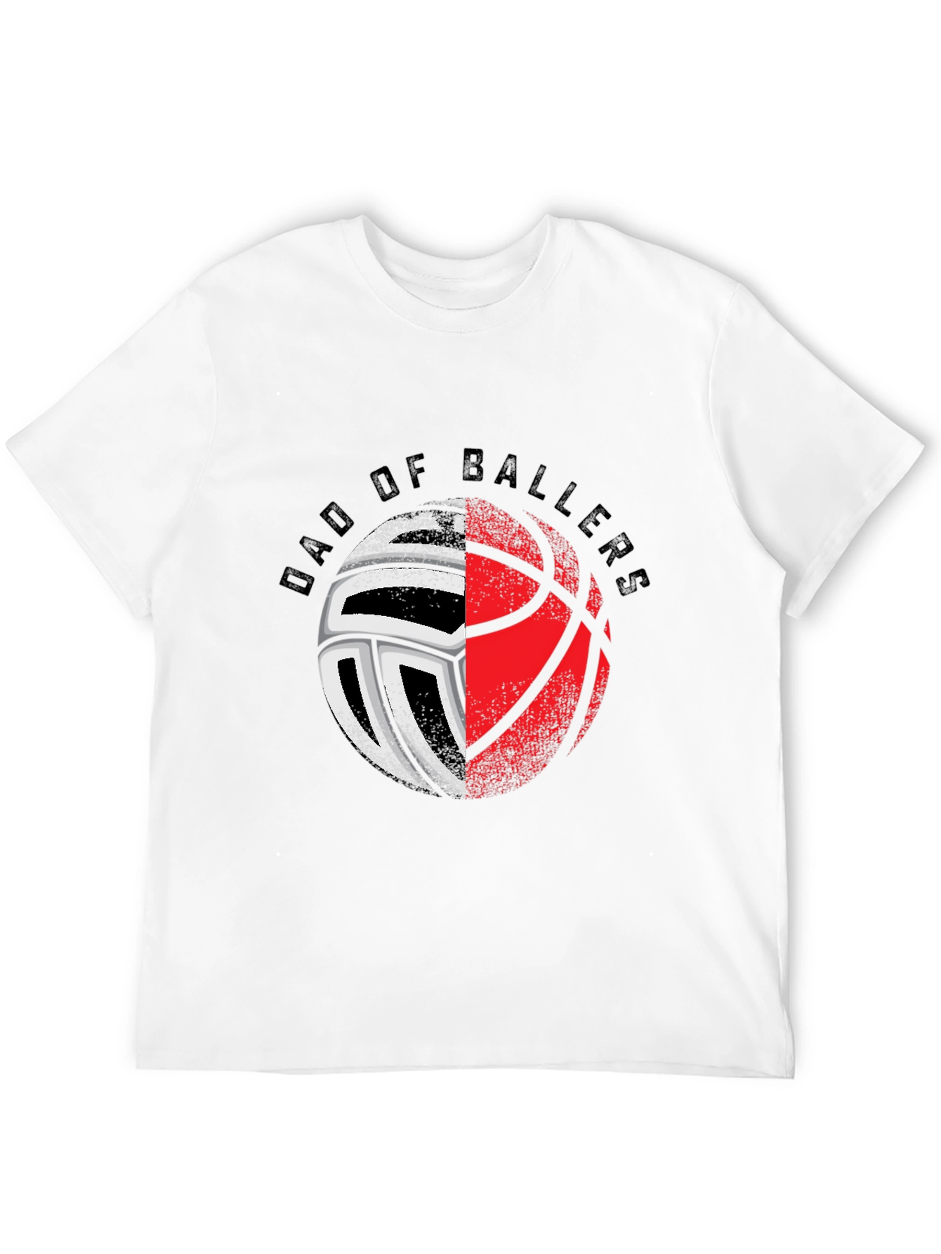 Dad of Ballers T-Shirt - Volleyball & Basketball