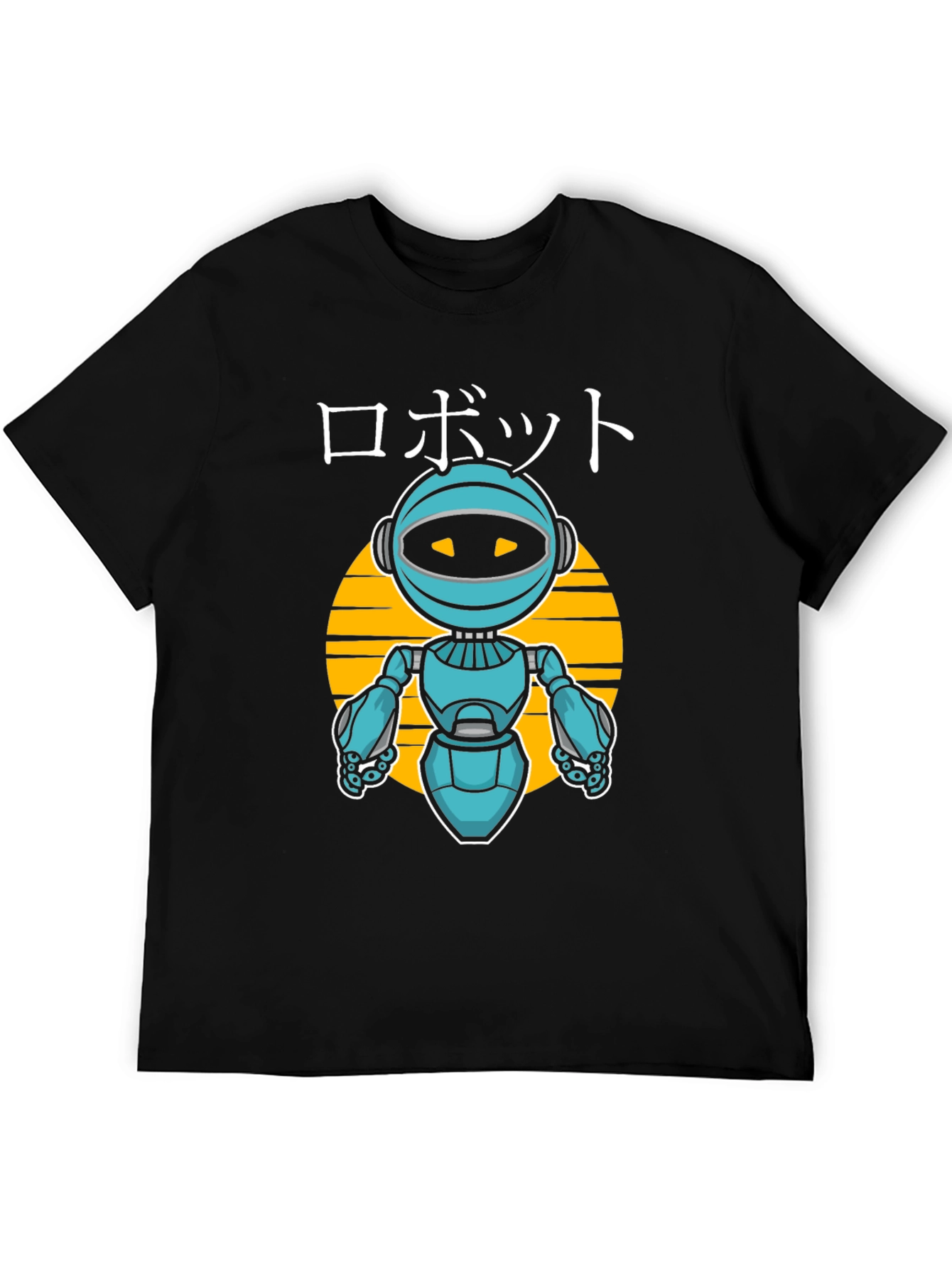 Robot Graphic Tee - Japanese Style Anime Design