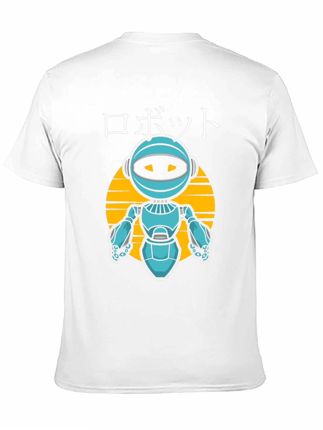 Robot Graphic Tee - Japanese Style Anime Design