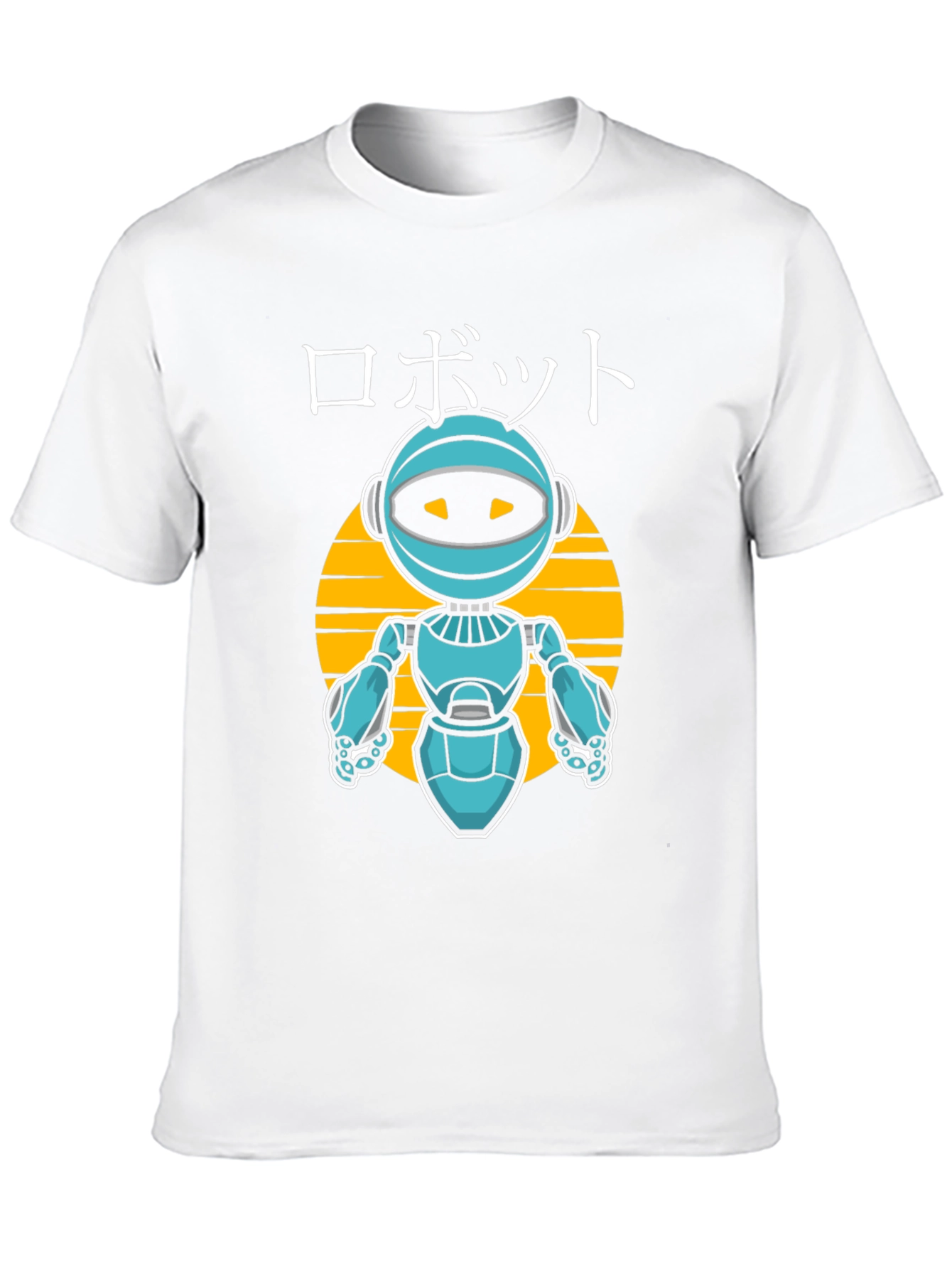 Robot Graphic Tee - Japanese Style Anime Design