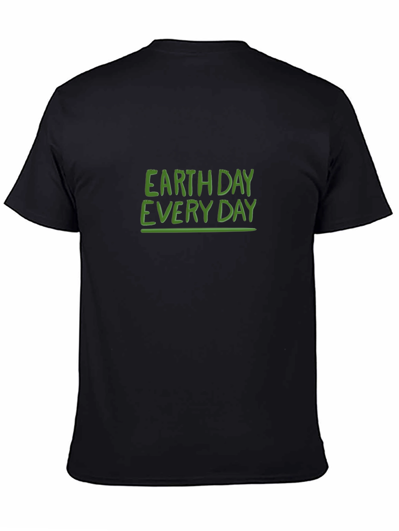 Earth Day Everyday Black Graphic Tee