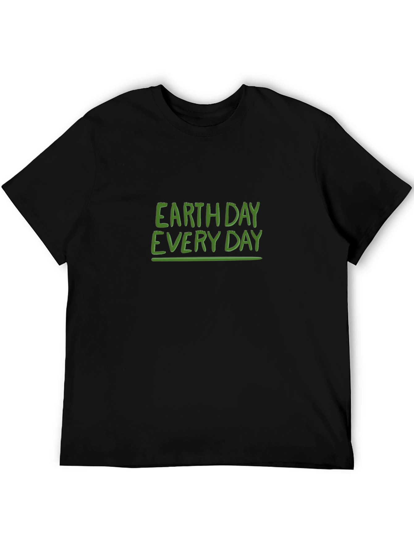 Earth Day Everyday Black Graphic Tee