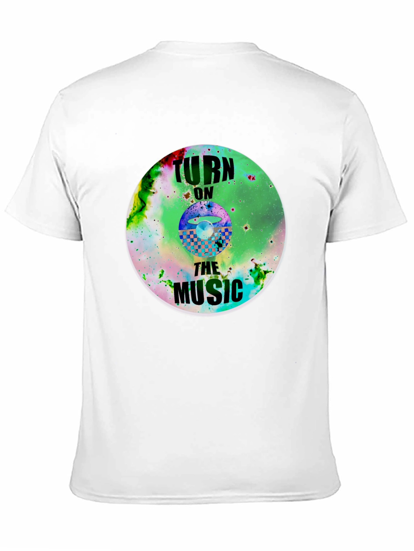 Turn On The Music Graphic T-Shirt