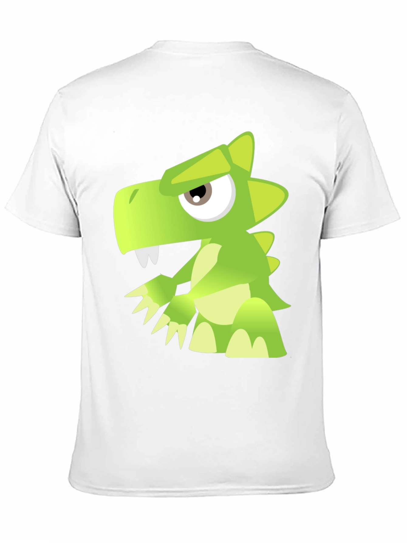 Cool Cartoon Dinosaur Graphic Print Black T-Shirt