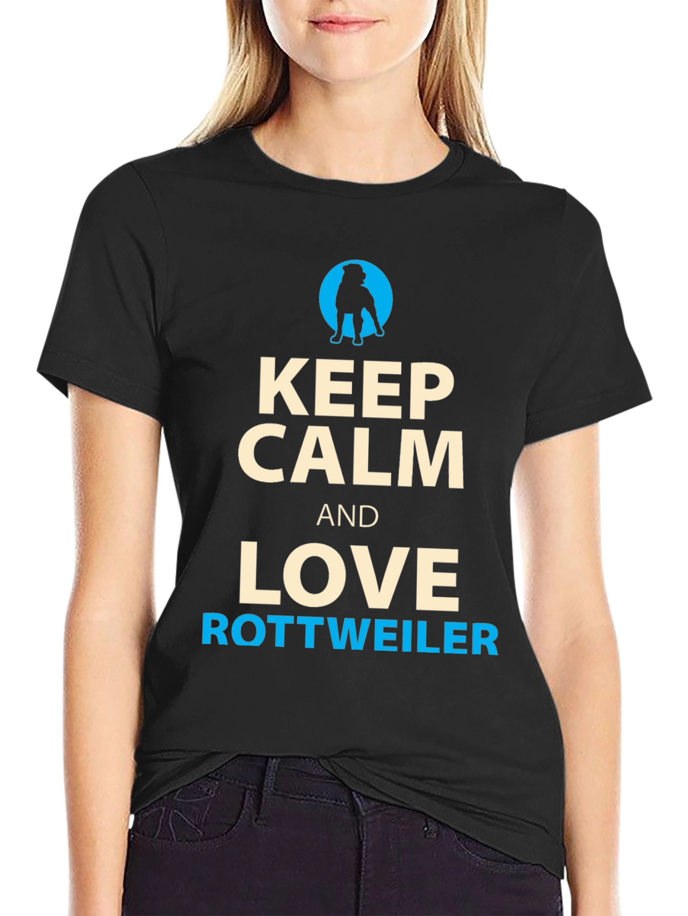 Keep Calm and Love Rottweiler T-Shirt