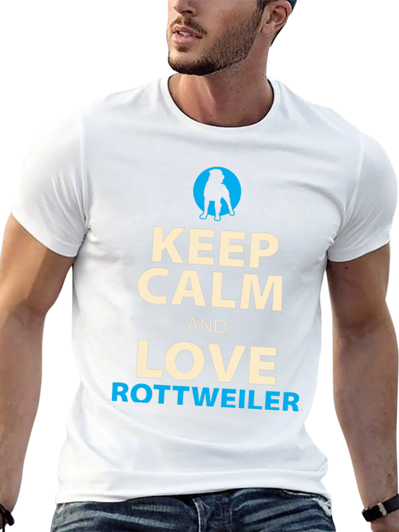 Keep Calm and Love Rottweiler T-Shirt