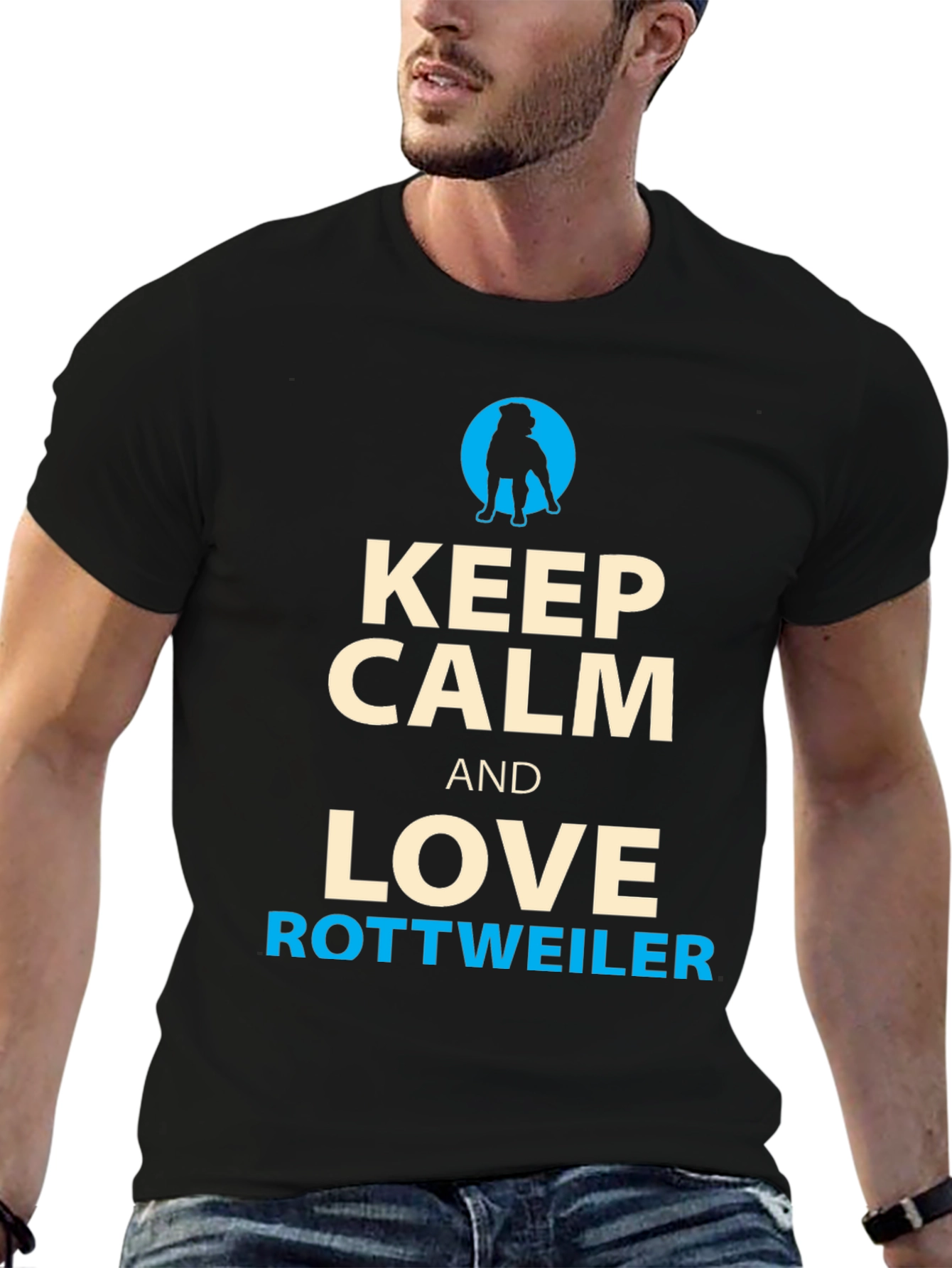 Keep Calm and Love Rottweiler T-Shirt