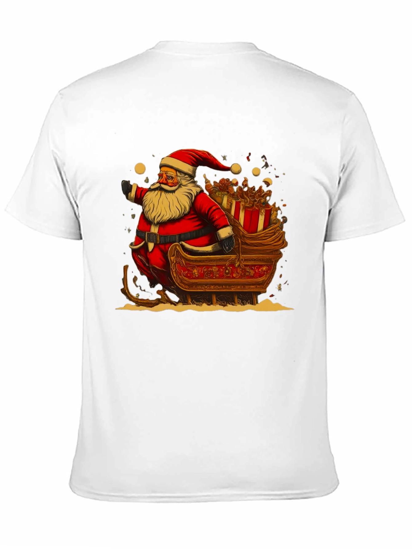 Santa Sleigh Graphic Tee - Holiday Cheer