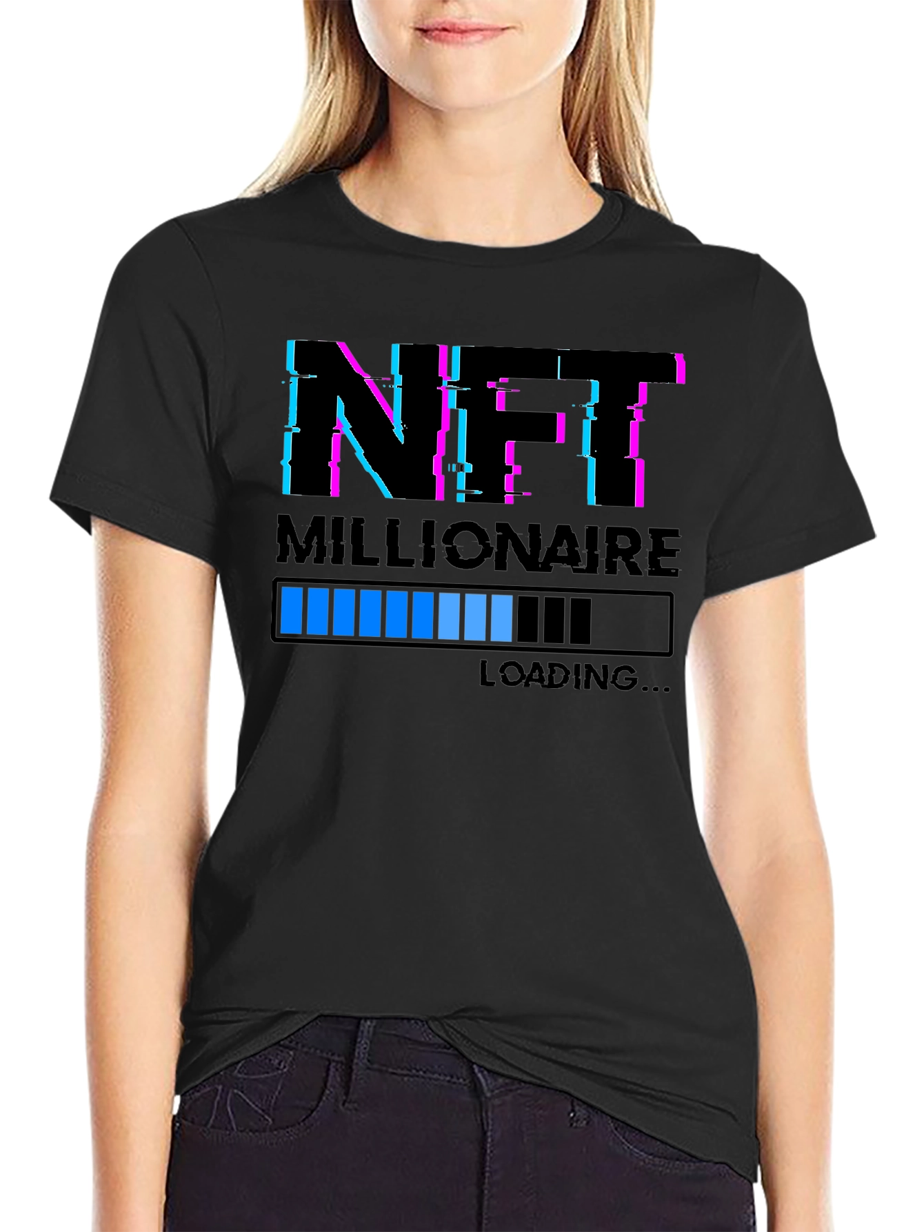 NFT Millionaire Loading T-Shirt - Black