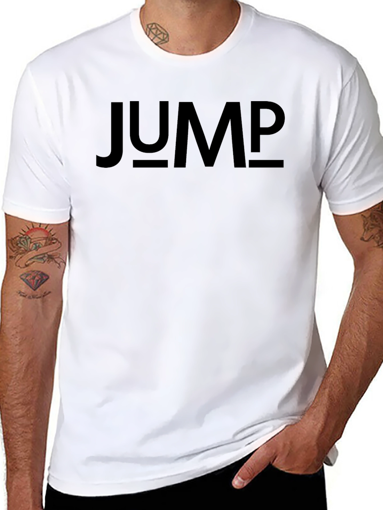 JUMP Graphic T-Shirt - Bold Minimalist Design