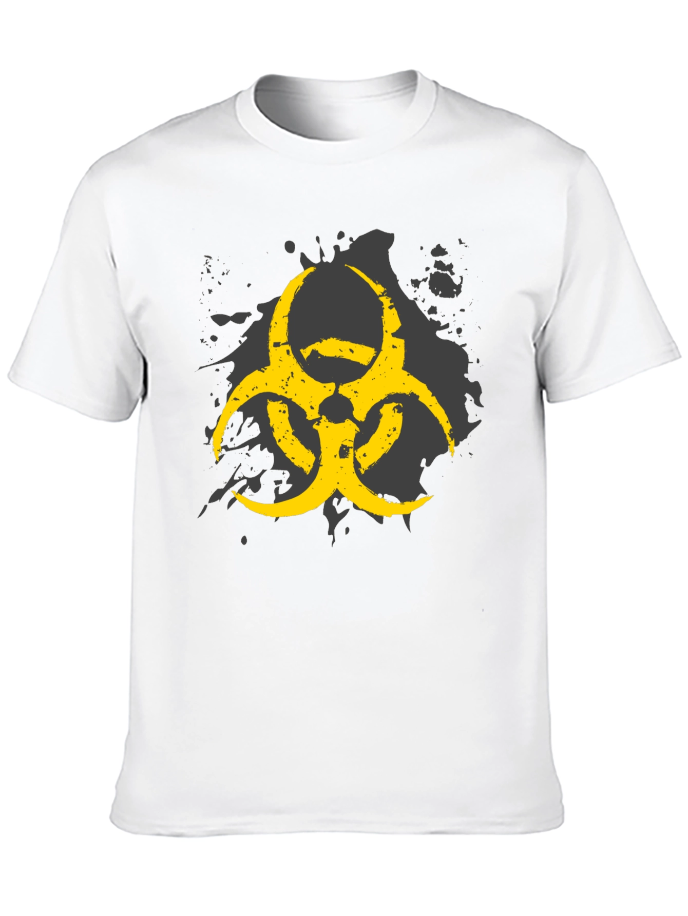 Biohazard Symbol Graphic Print Mens T-Shirt