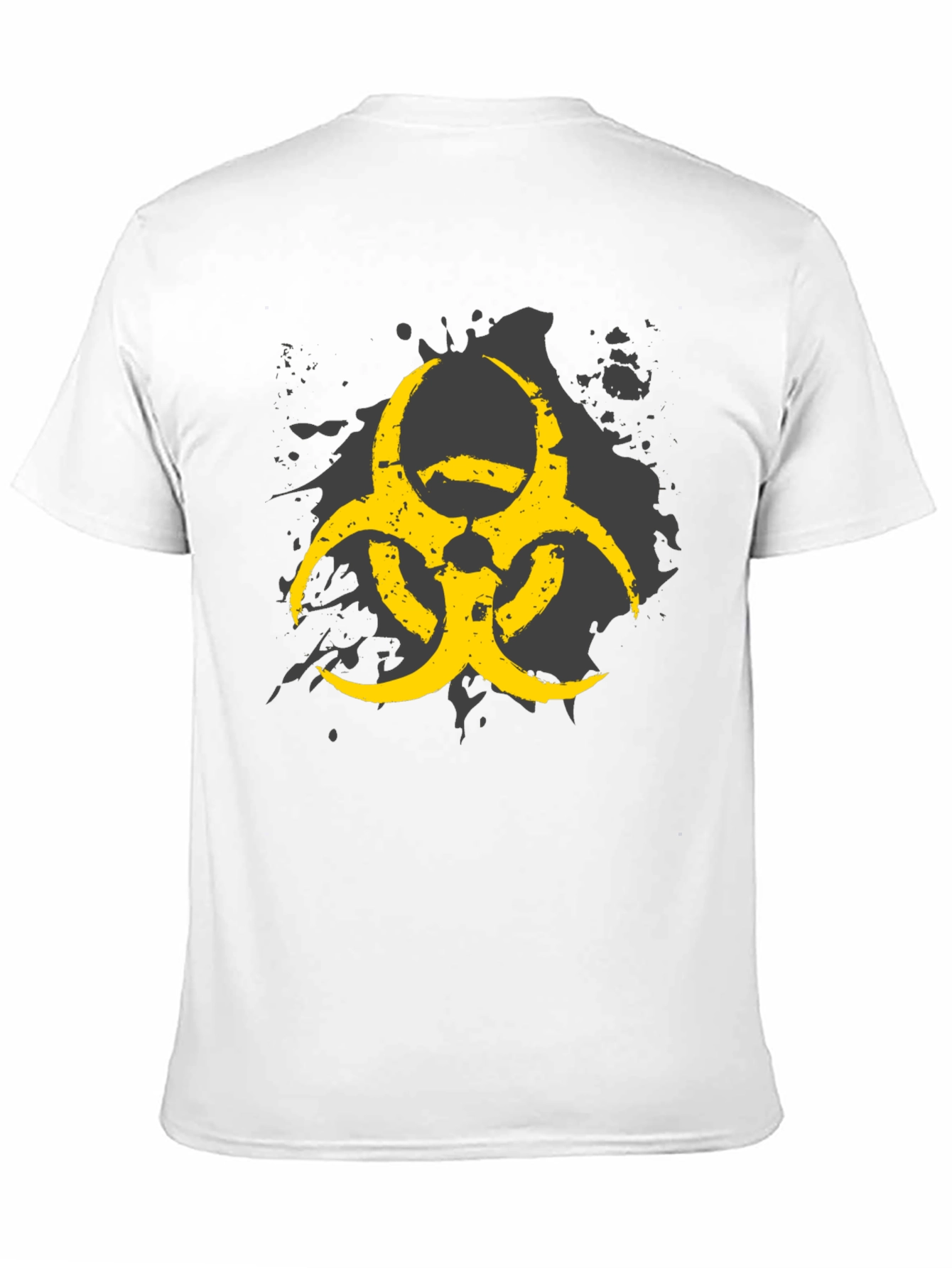 Biohazard Symbol Graphic Print Mens T-Shirt