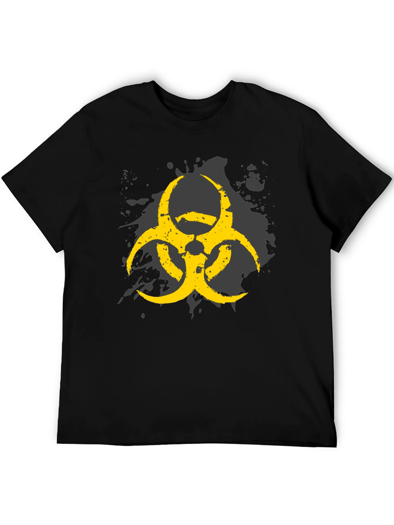 Biohazard Symbol Graphic Print Mens T-Shirt