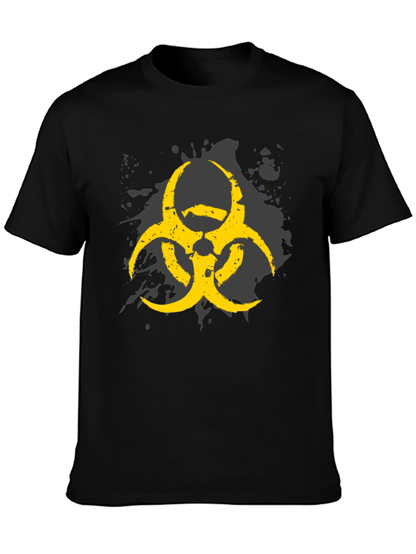 Biohazard Symbol Graphic Print Mens T-Shirt