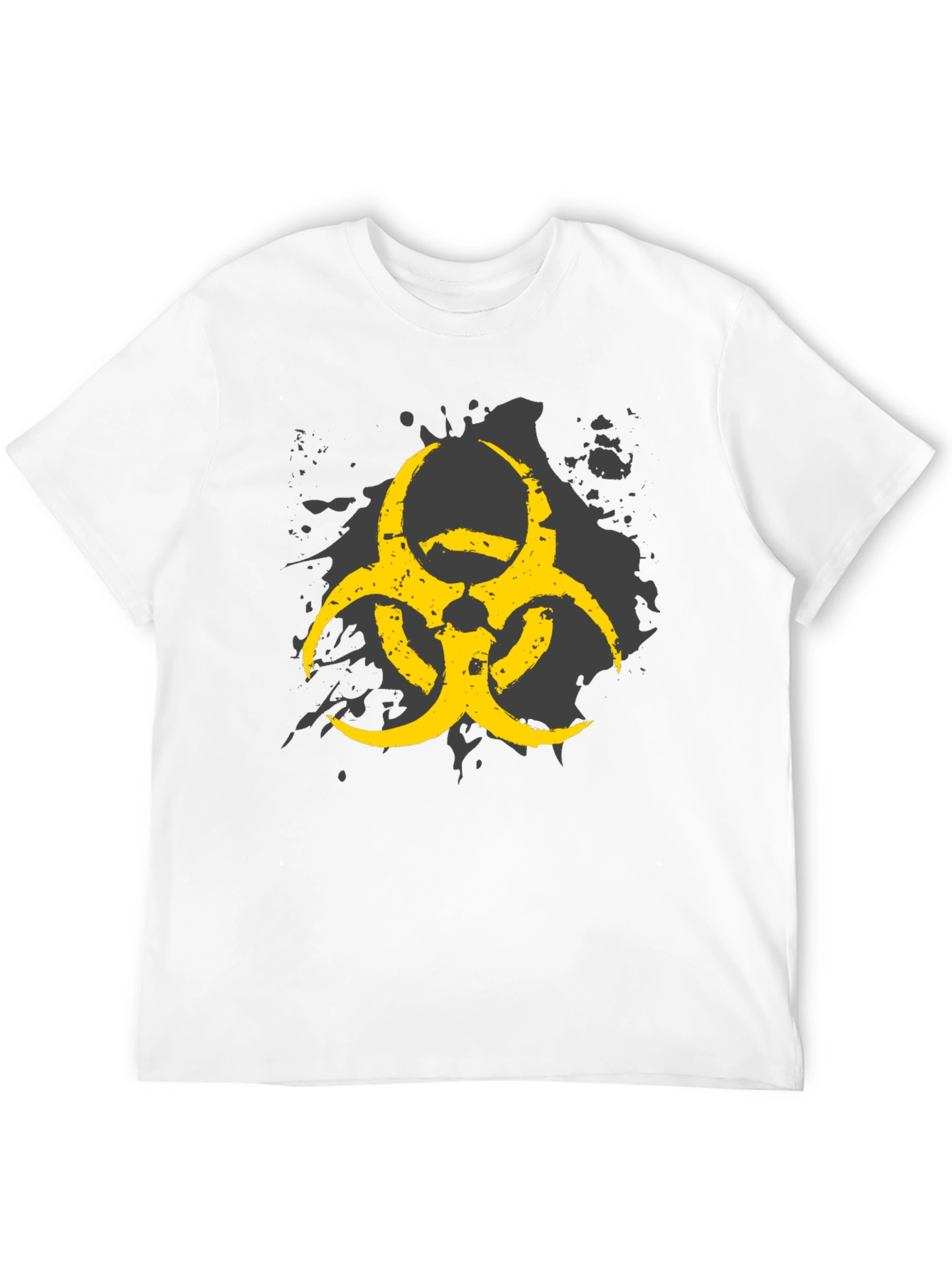 Biohazard Symbol Graphic Print Mens T-Shirt
