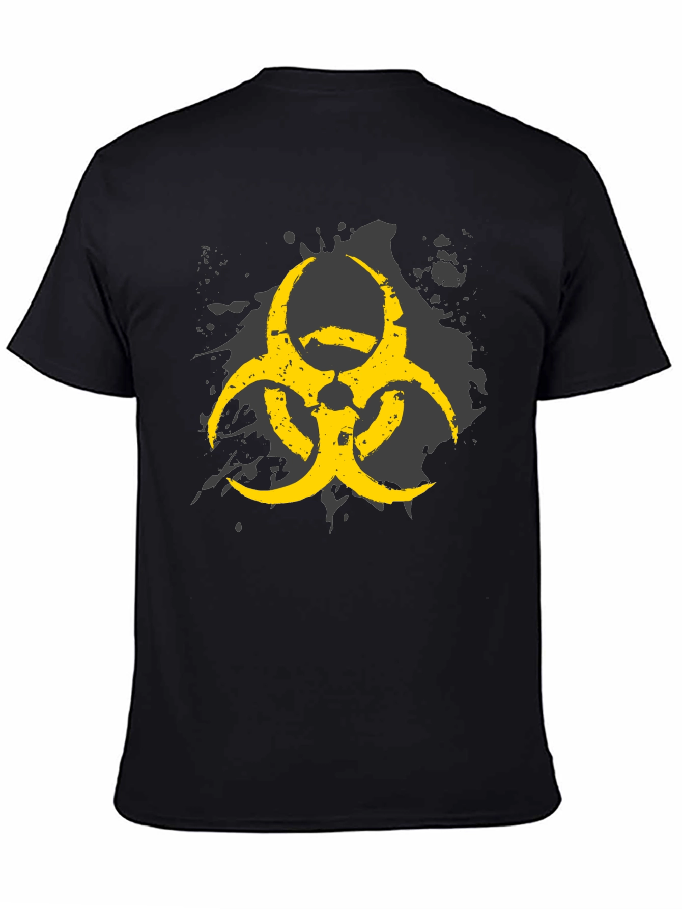 Biohazard Symbol Graphic Print Mens T-Shirt