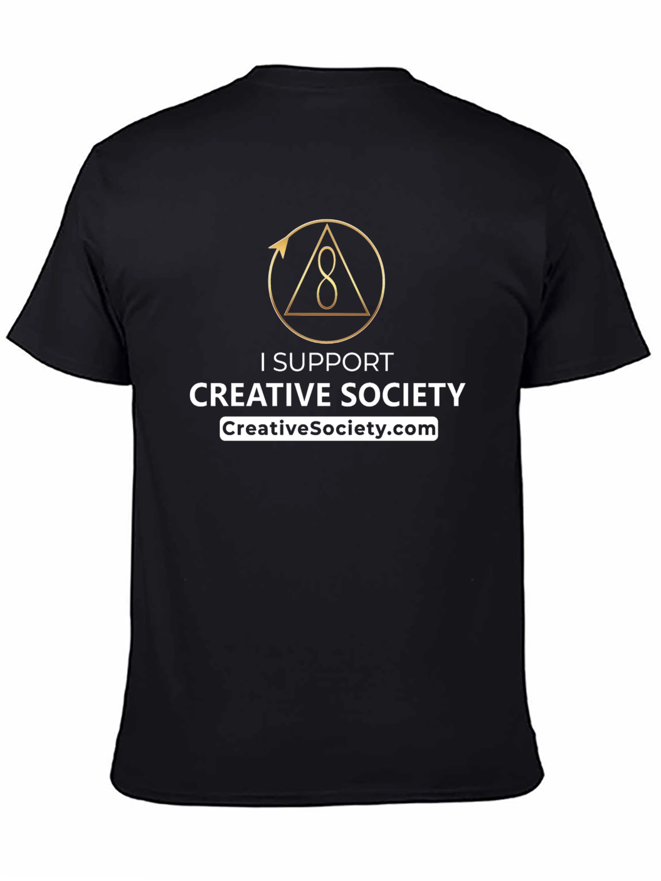 Creative Society Support T-Shirt - Black