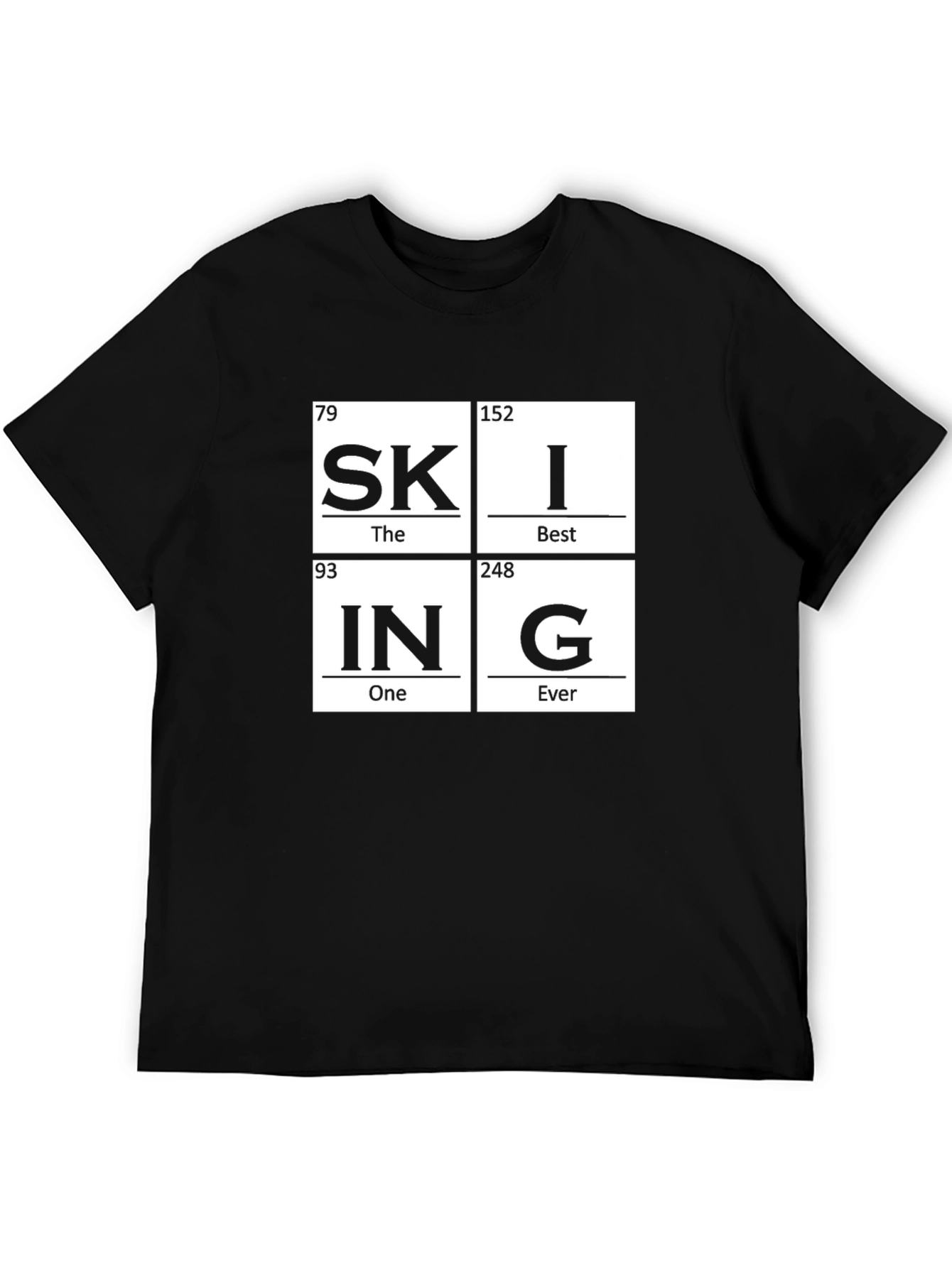 Skiing Periodic Table T-Shirt
