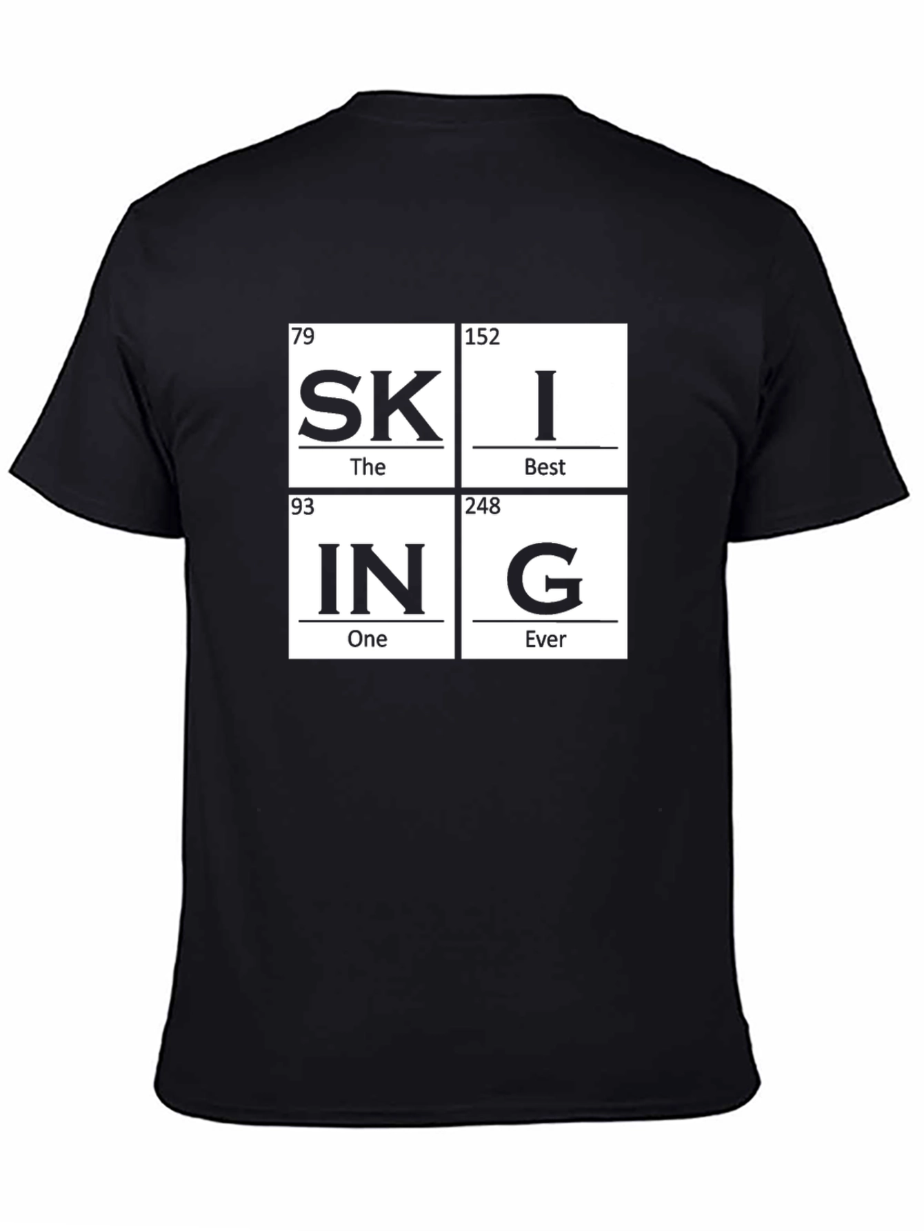 Skiing Periodic Table T-Shirt