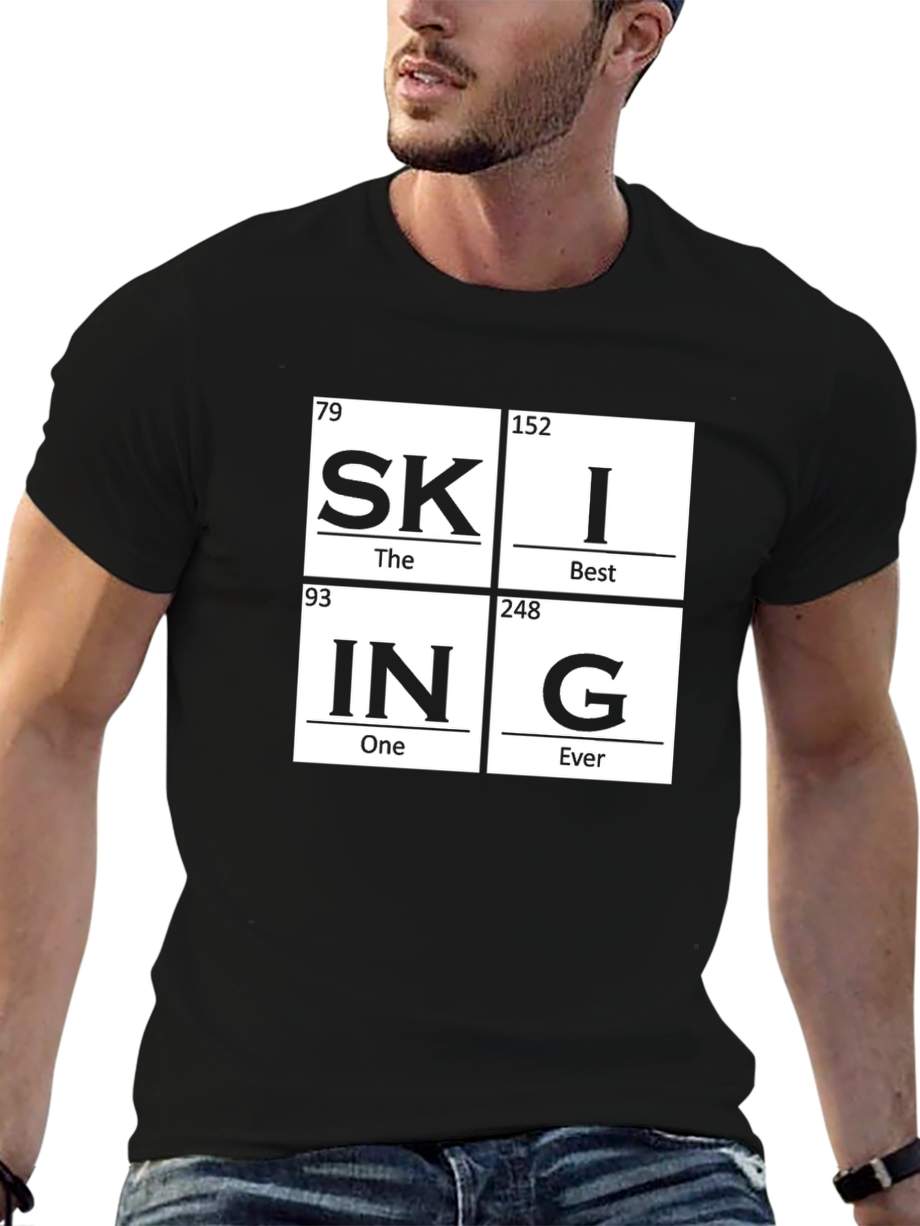 Skiing Periodic Table T-Shirt