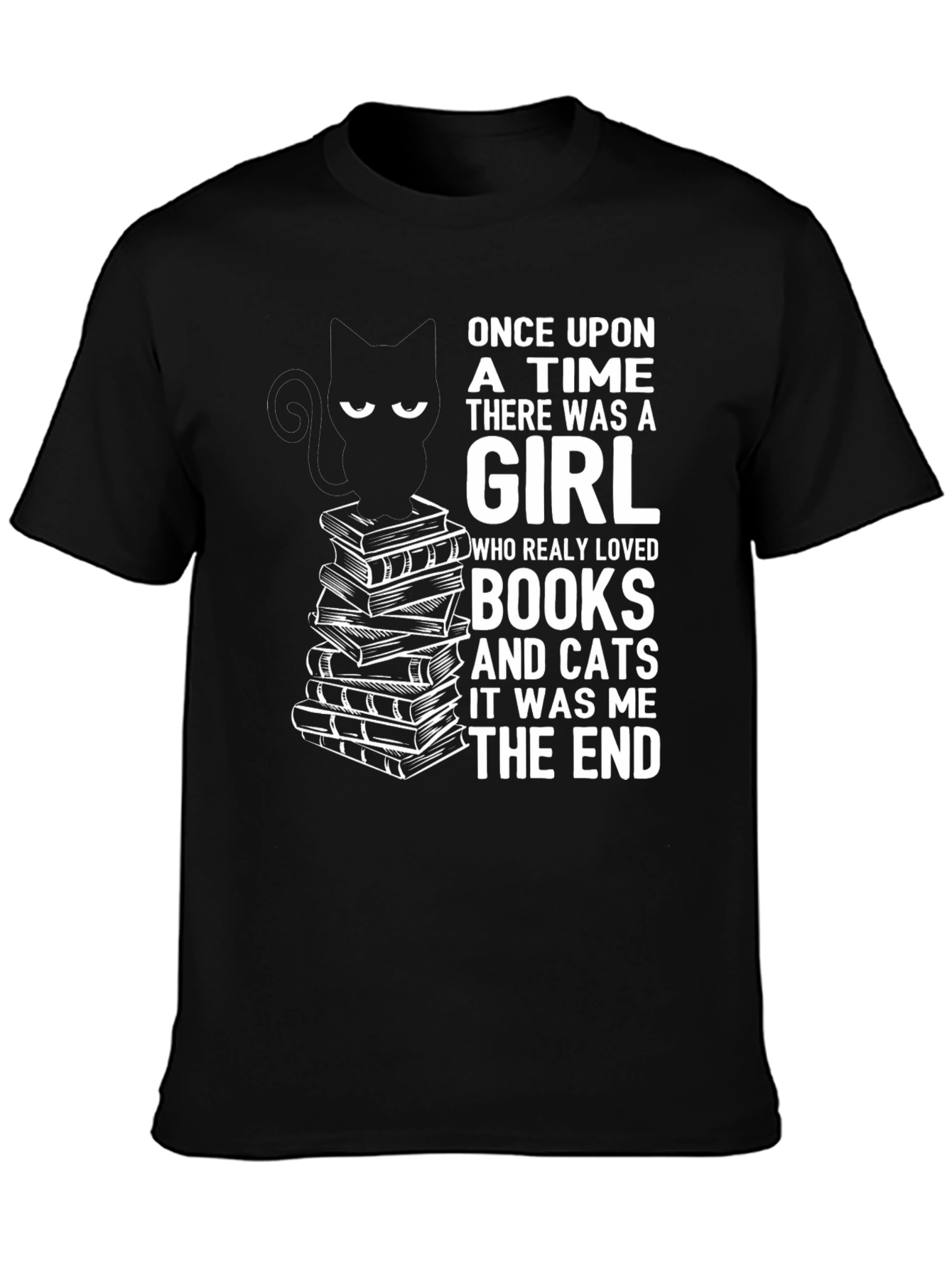 Books and Cats Graphic Tee