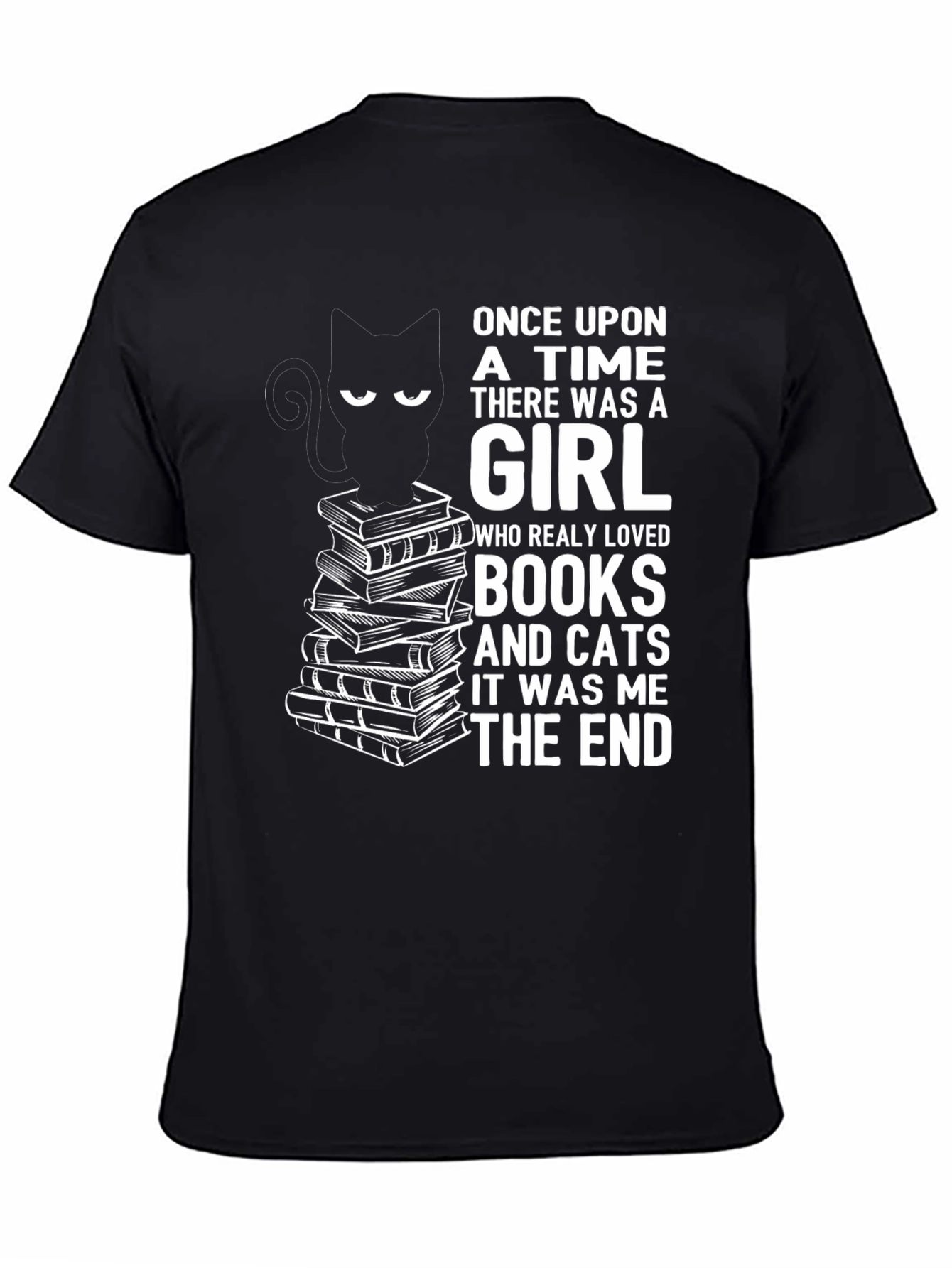 Books and Cats Graphic Tee