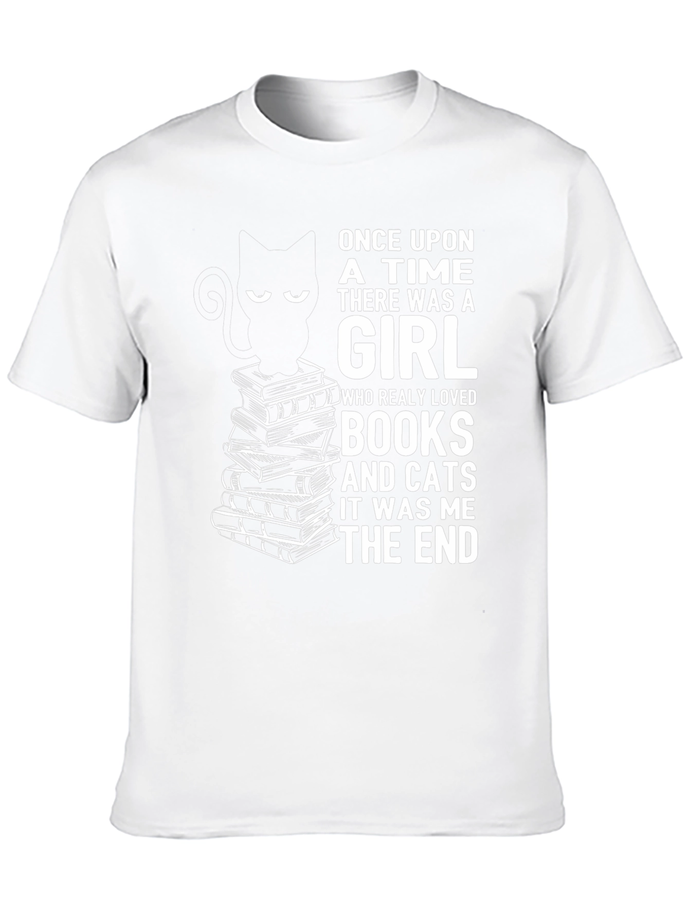 Books and Cats Graphic Tee