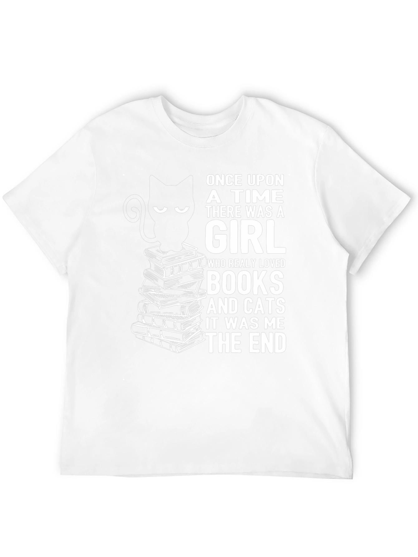 Books and Cats Graphic Tee