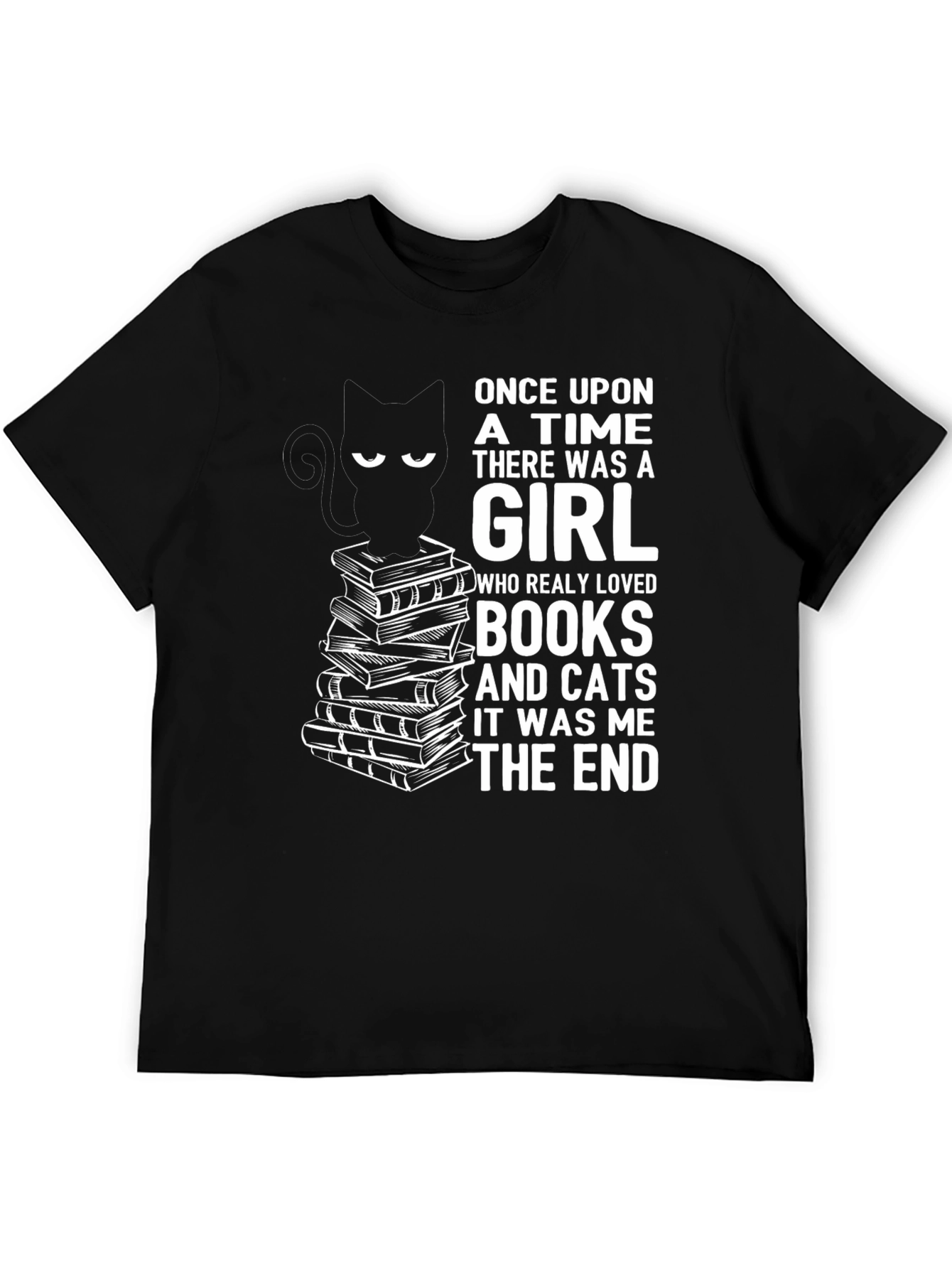 Books and Cats Graphic Tee