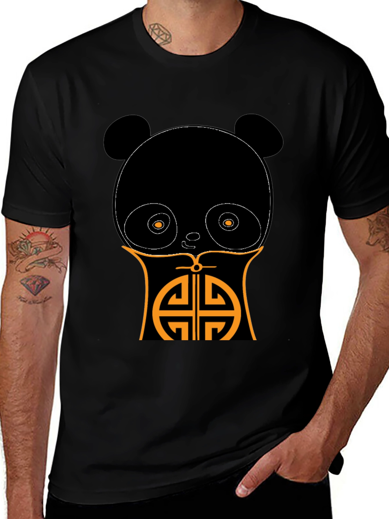 Panda Bear Graphic Tee - Asian Inspired Design