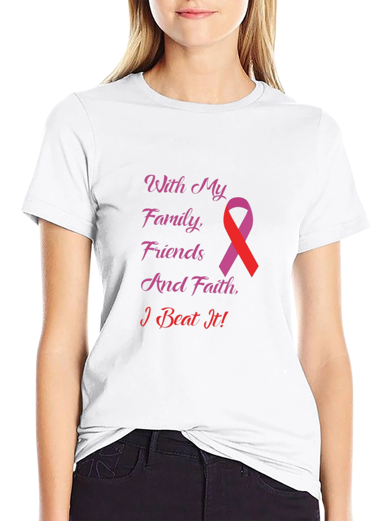 With My Family Friends & Faith T-Shirt