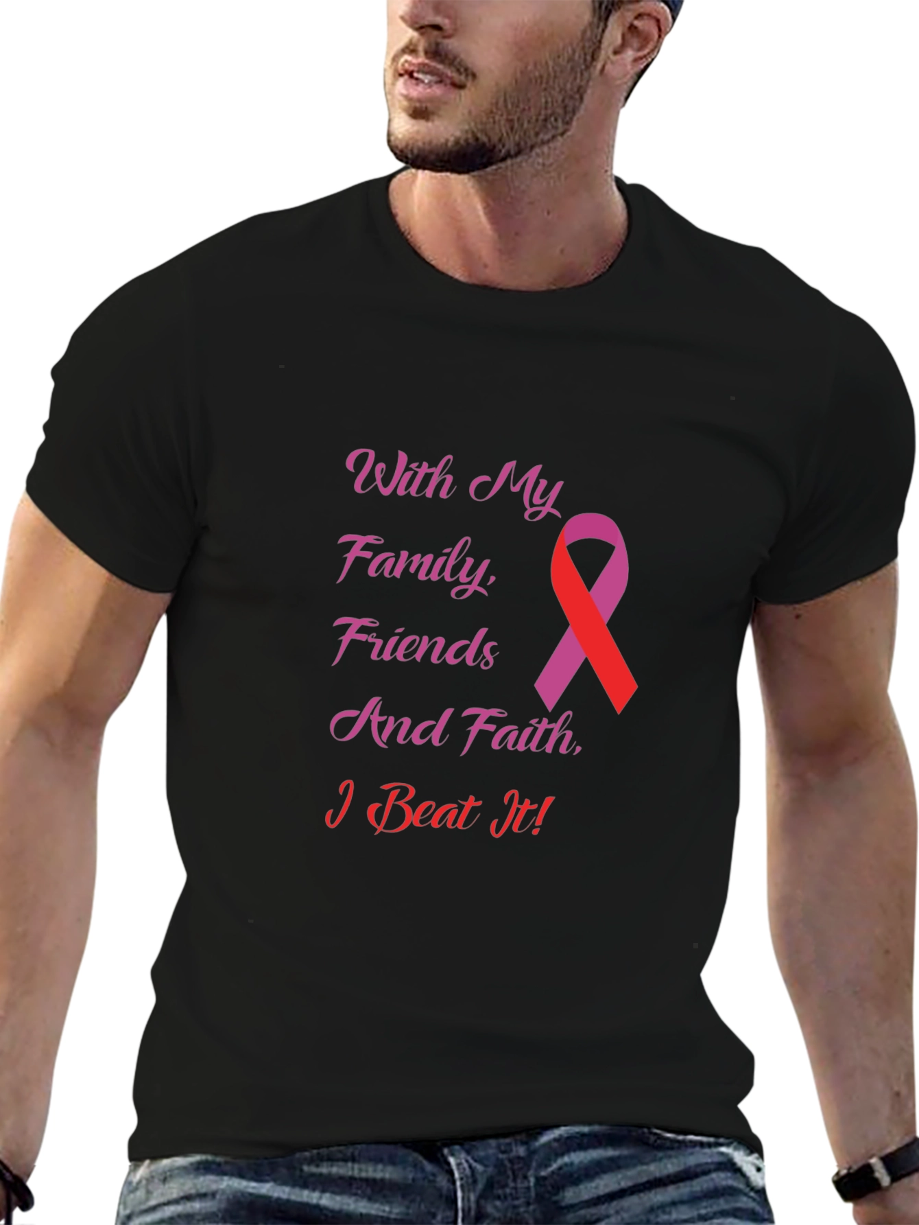 With My Family Friends & Faith T-Shirt