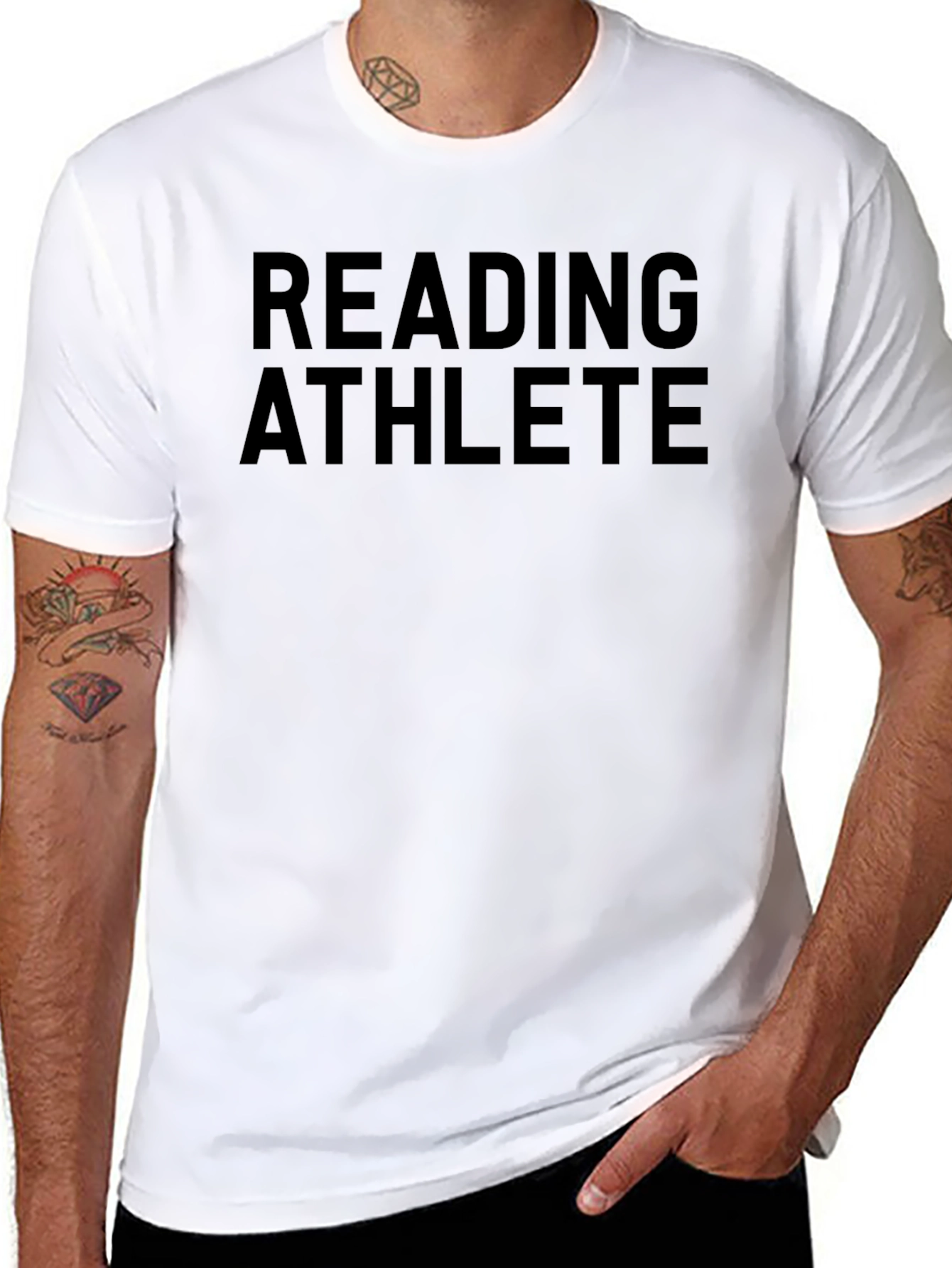 Reading Athlete Black Graphic Tee