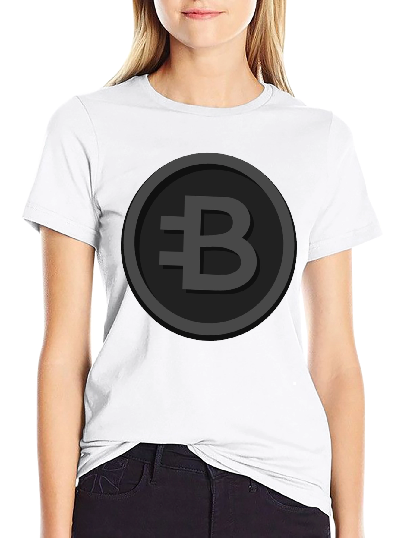Black B-Logo Graphic Tee