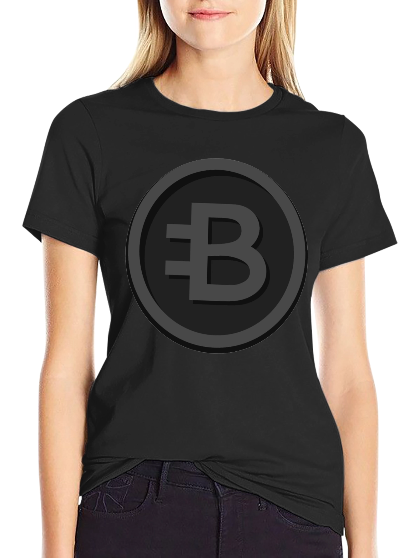 Black B-Logo Graphic Tee