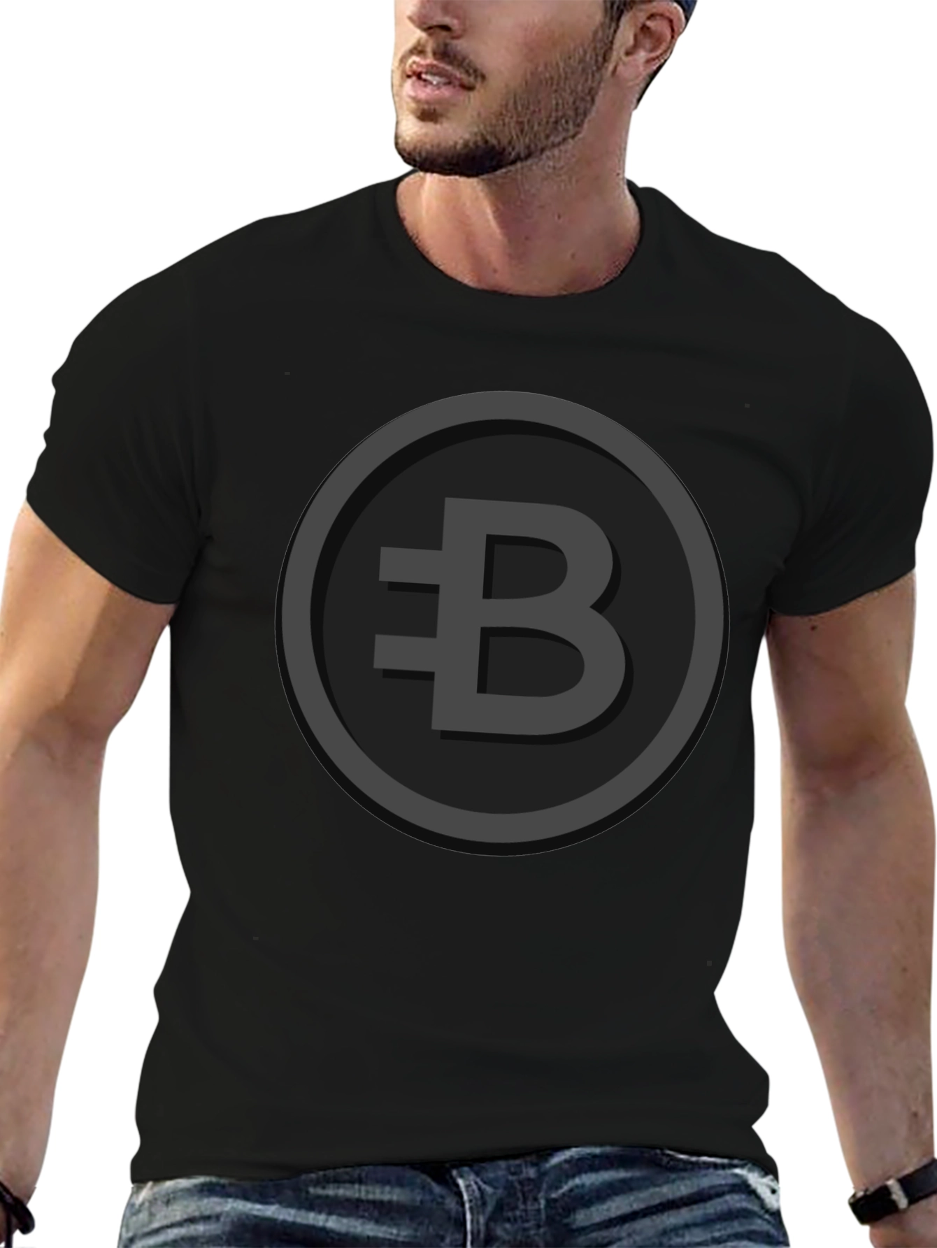 Black B-Logo Graphic Tee