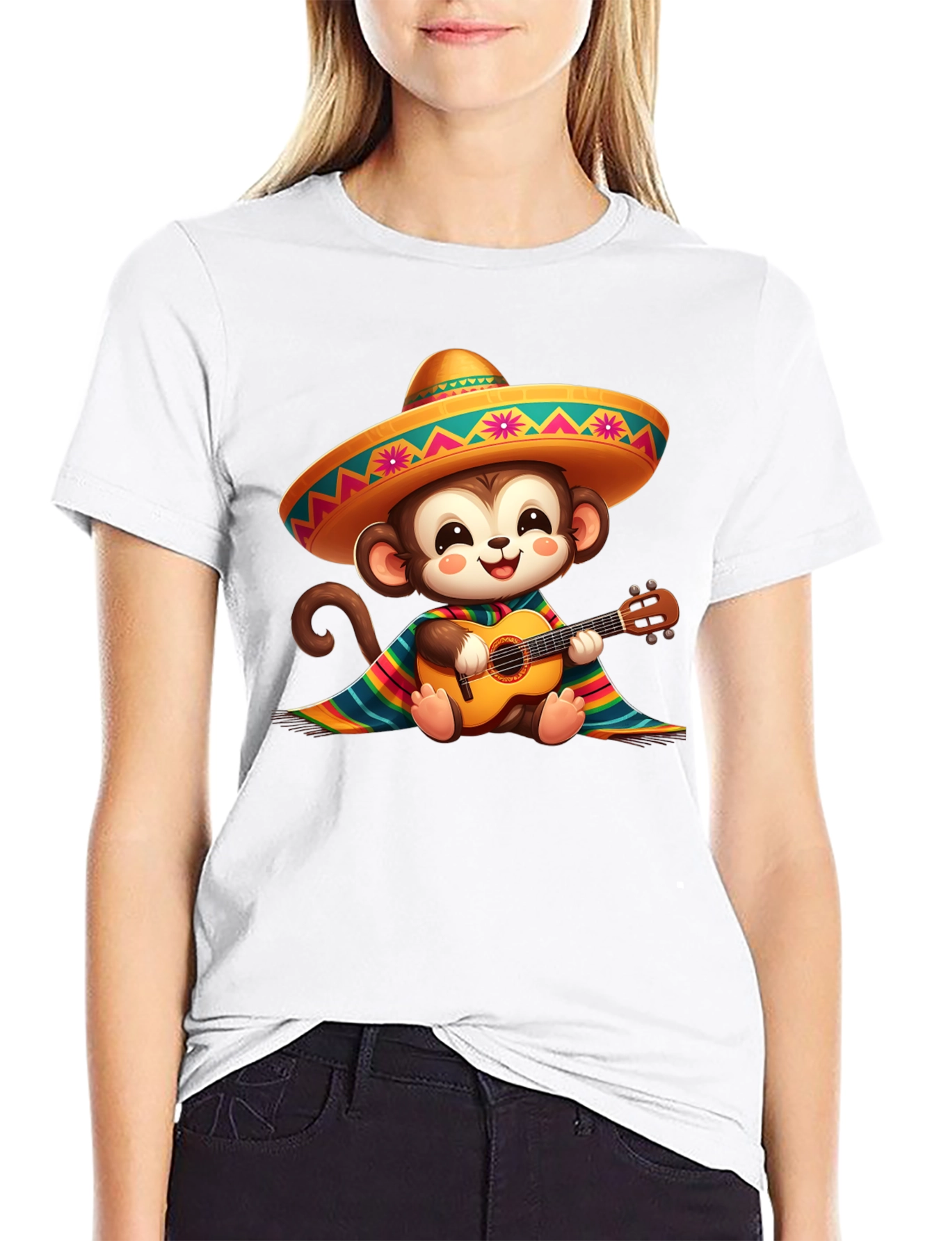 Monkey with Guitar T-Shirt