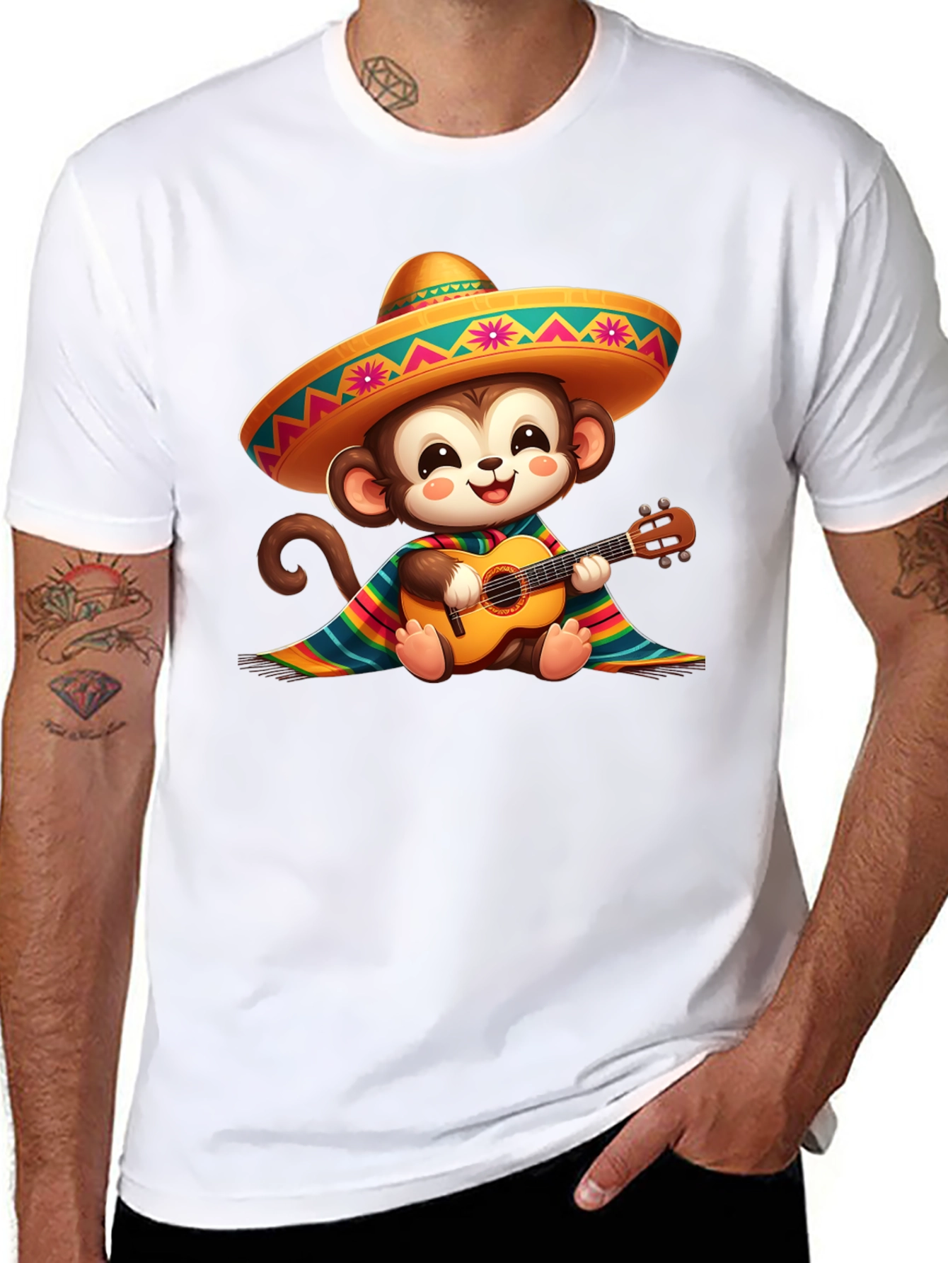 Monkey with Guitar T-Shirt